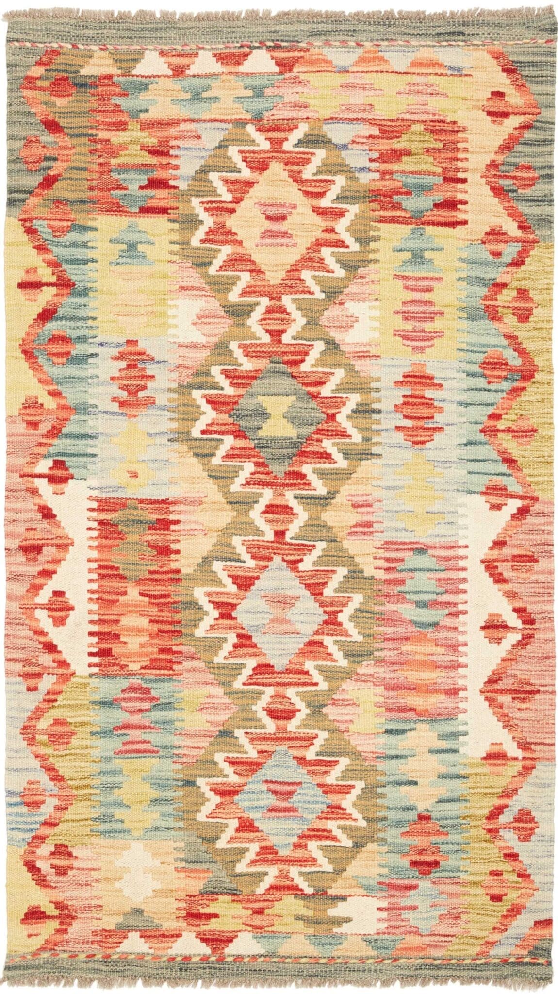 Orientteppich Kelim 82 x 137 cm aus Schurwolle, handgewebt