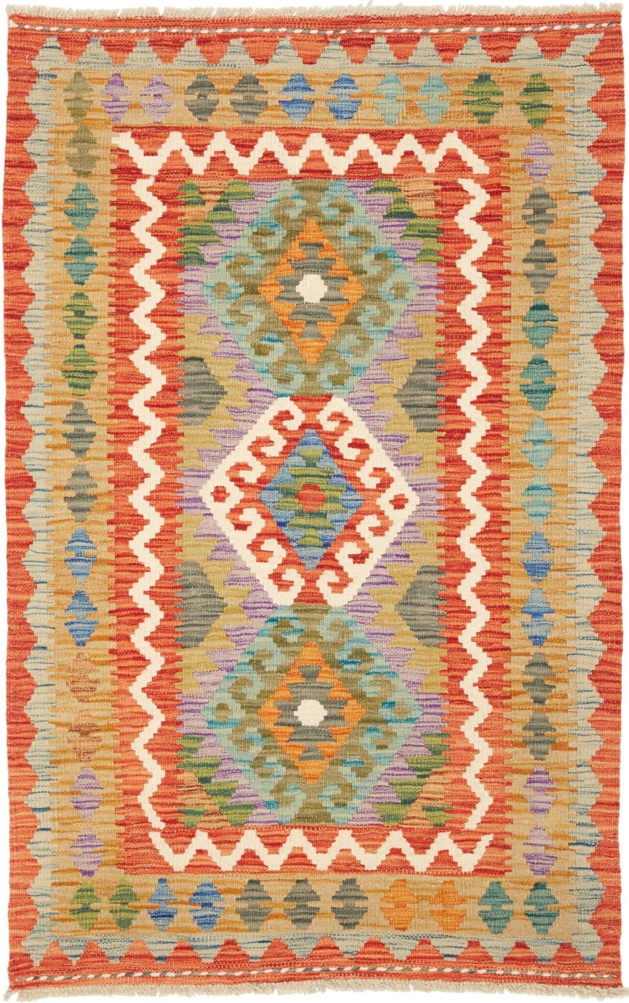 Orientteppich Kelim 83 x 128cm aus Schurwolle, handgewebt