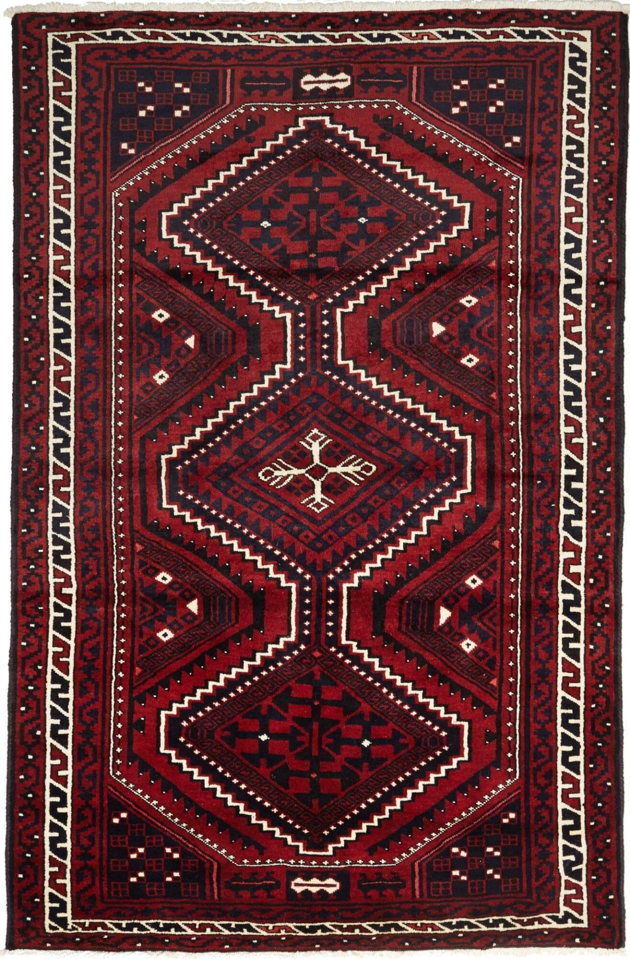 Orientteppich Lori 175 x 262cm, Schurwolle, geometrisches Muster, handgeknüpft