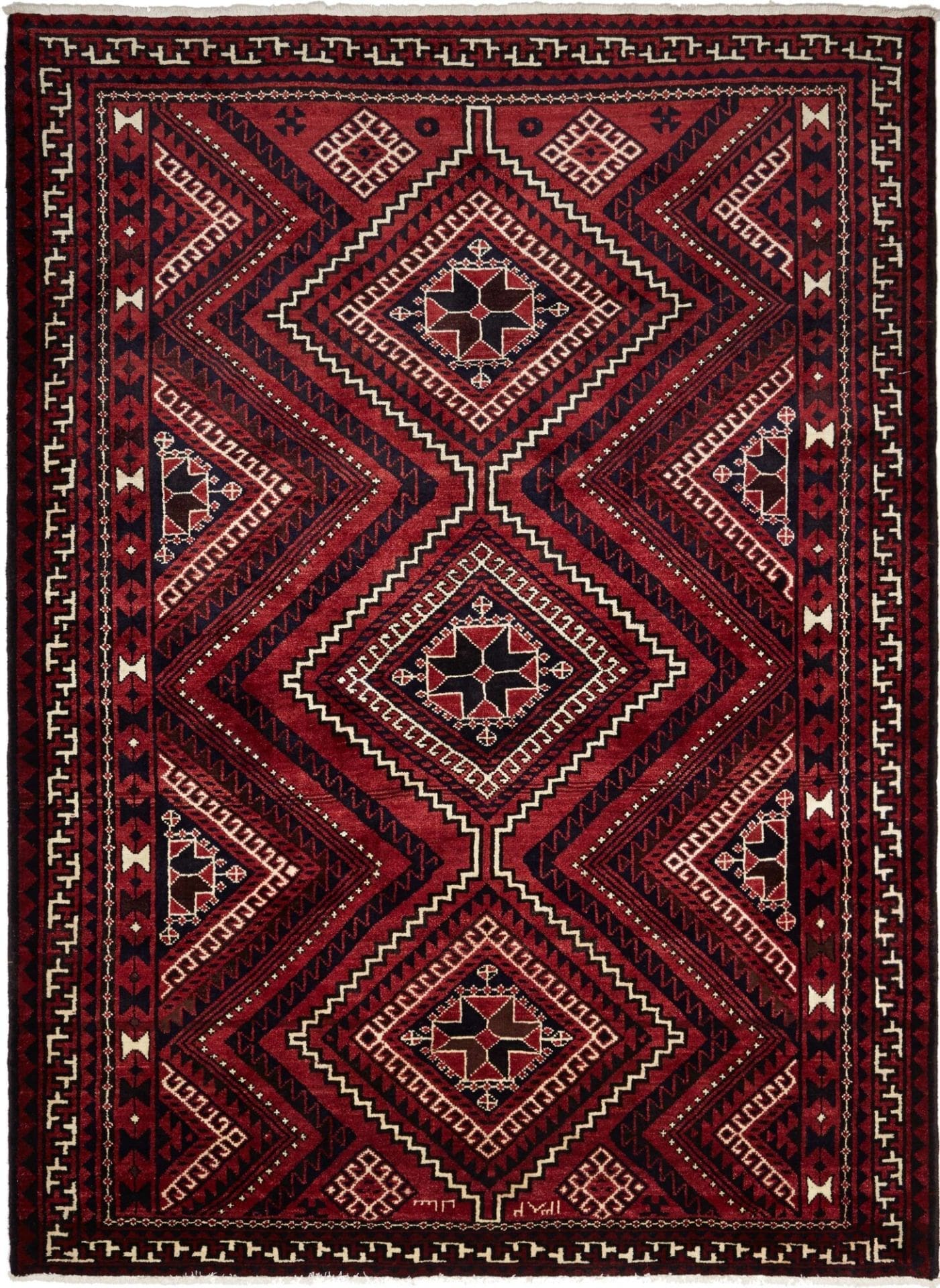 Orientteppich Lori 205 x 302 cm - Handgeknüpft, geometrisch, Wolle