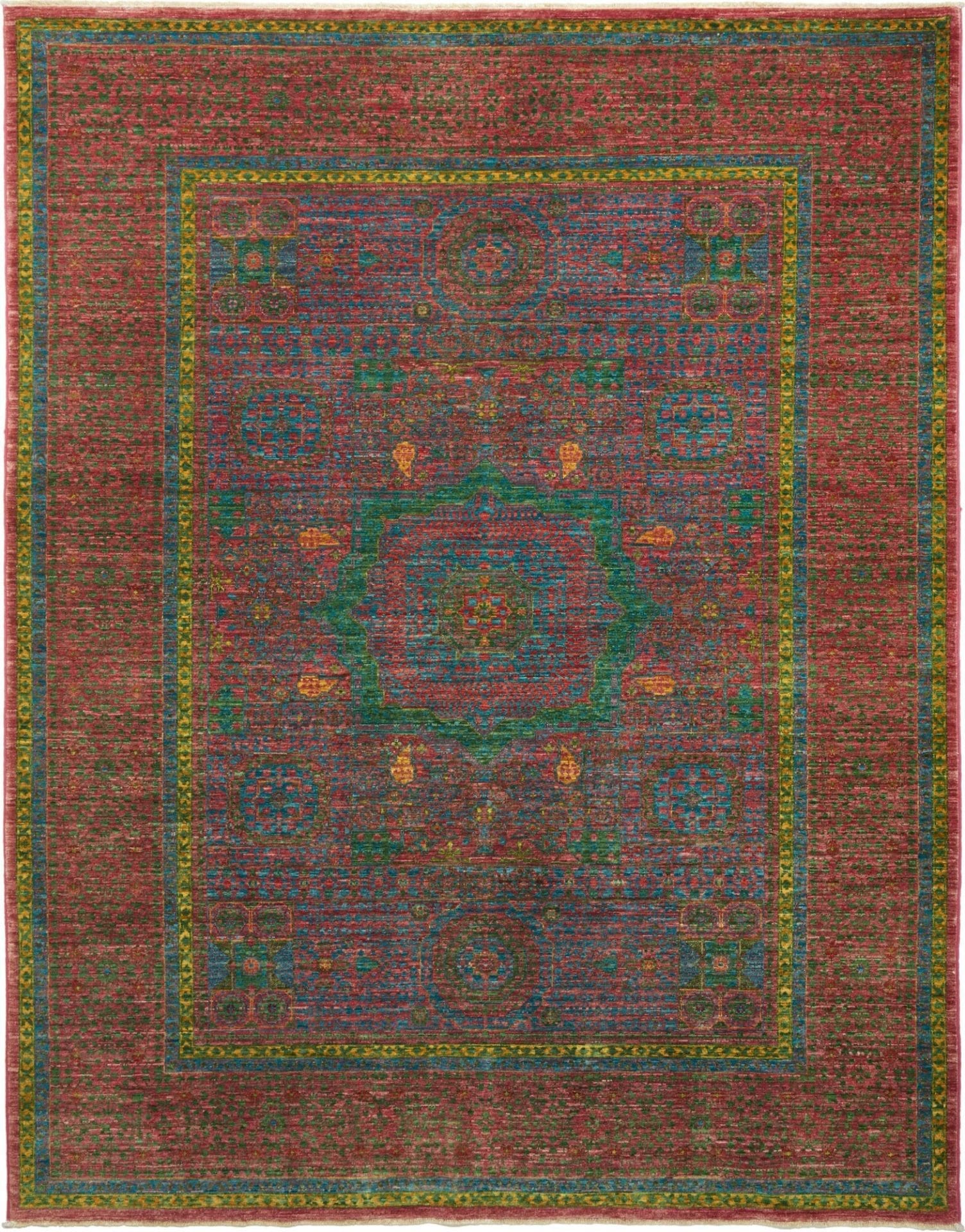 Orientteppich Mamluk 181 x 231 cm, Schurwolle, handgeknüpft