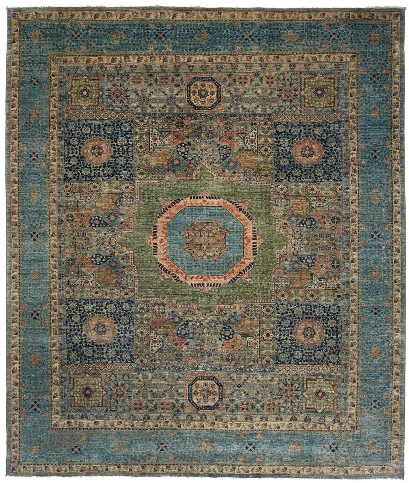 Orientteppich Mamluk 253 x 300cm, Schurwolle, handgeknüpft