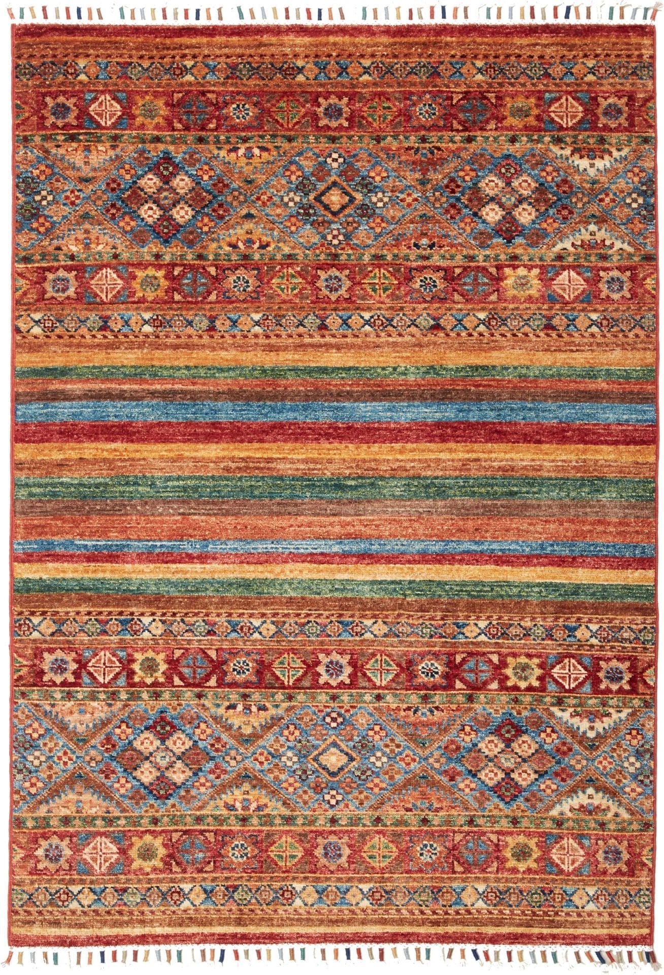 Orientteppich Samarkand 102 x 141 cm, Wolle, handgeknüpft