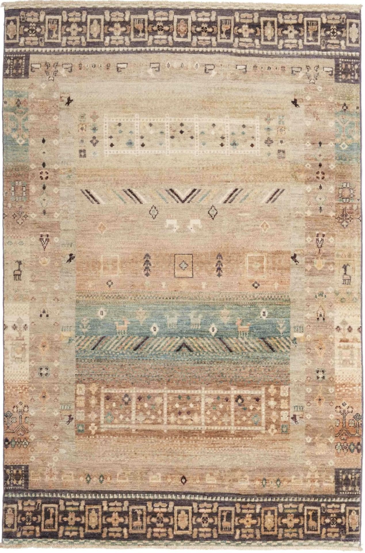 Orientteppich Samarkand 122 x 184 cm – Handgeknüpft, Wolle