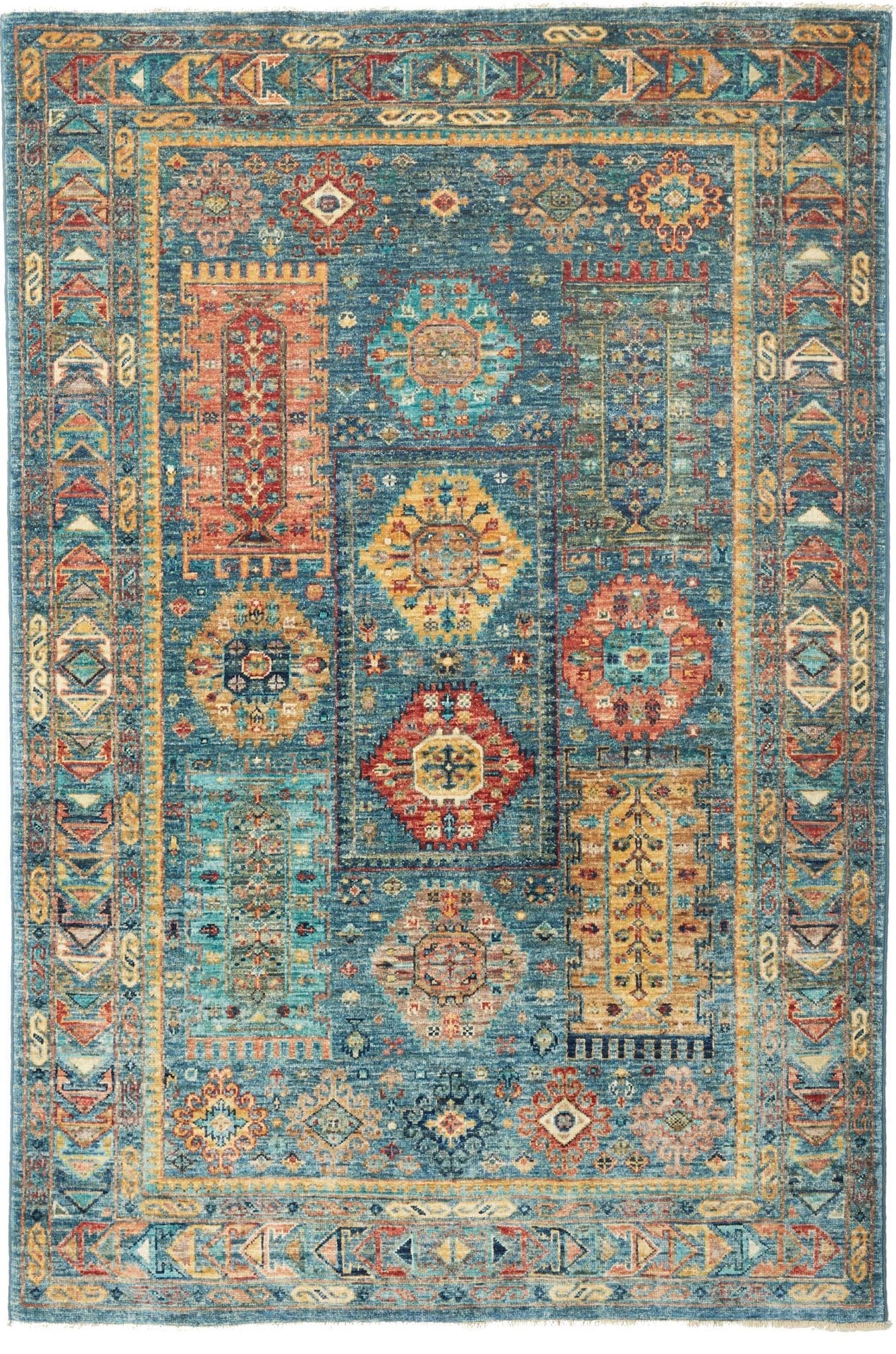 Orientteppich Samarkand 127 x 185 cm, Schurwolle, handgeknüpft