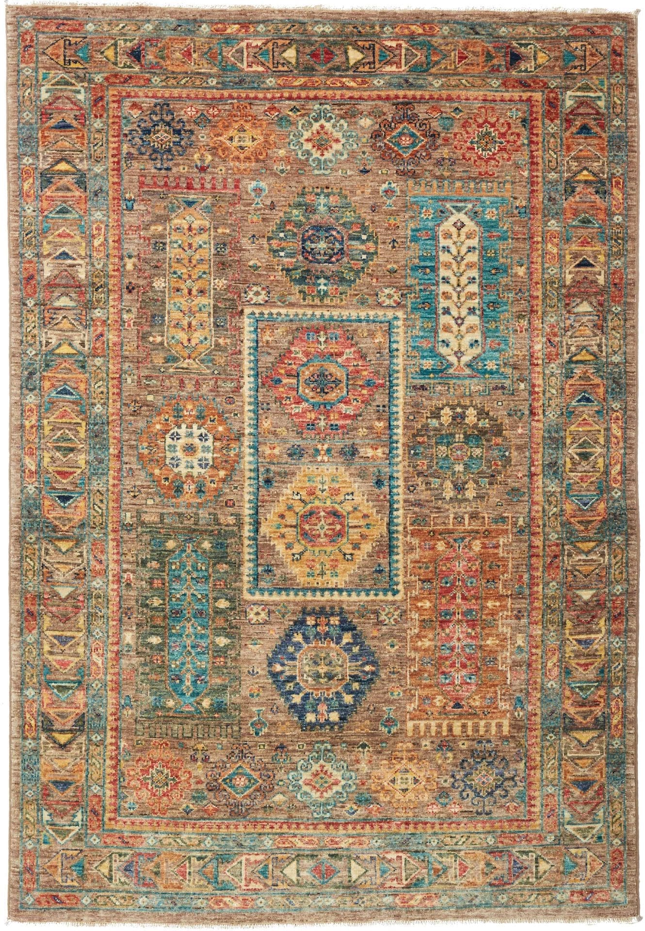 Orientteppich Samarkand 129 x 181 cm, Schurwolle, handgeknüpft