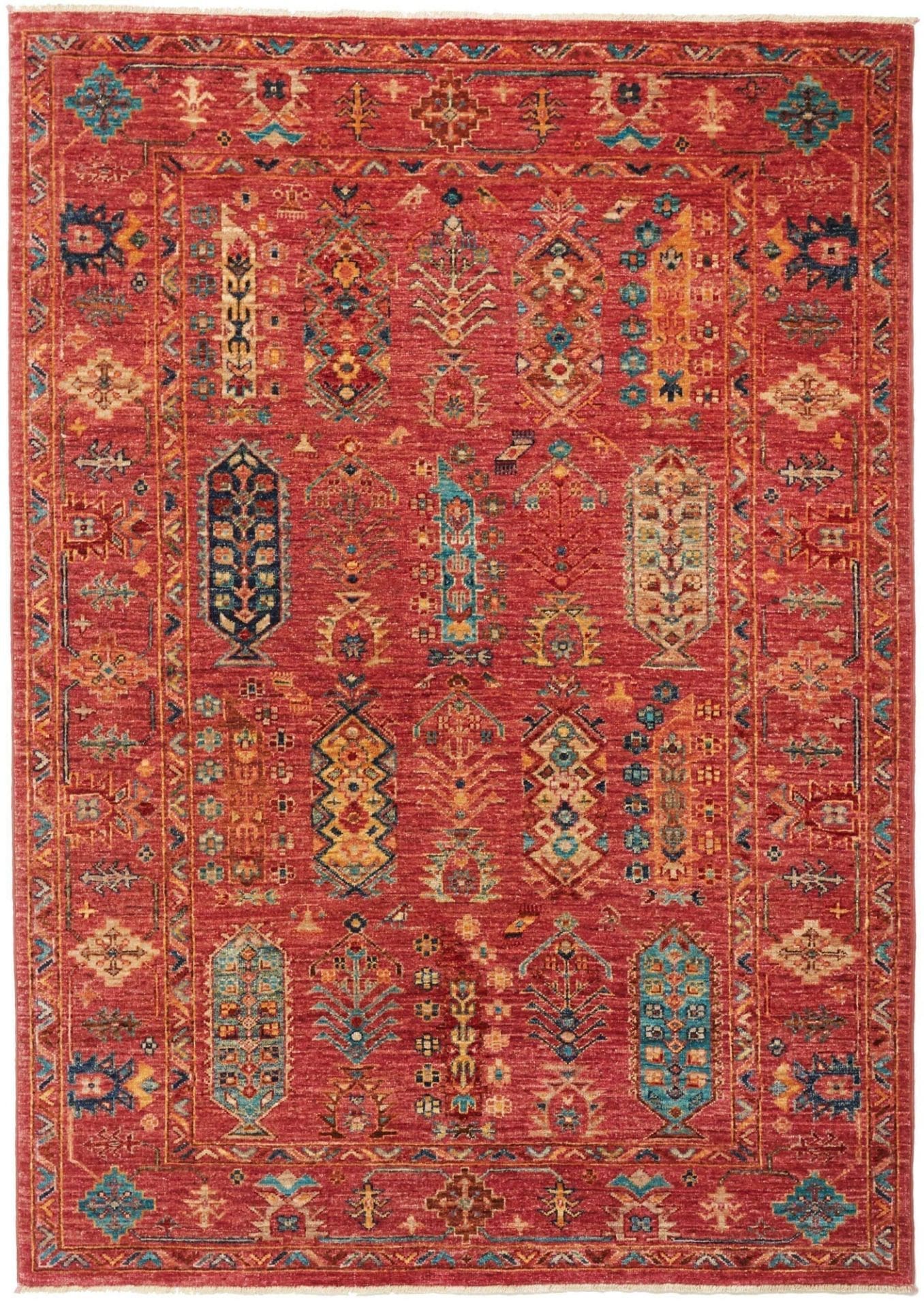 Orientteppich Samarkand 130 x 176cm, handgeknüpft, aus Schurwolle