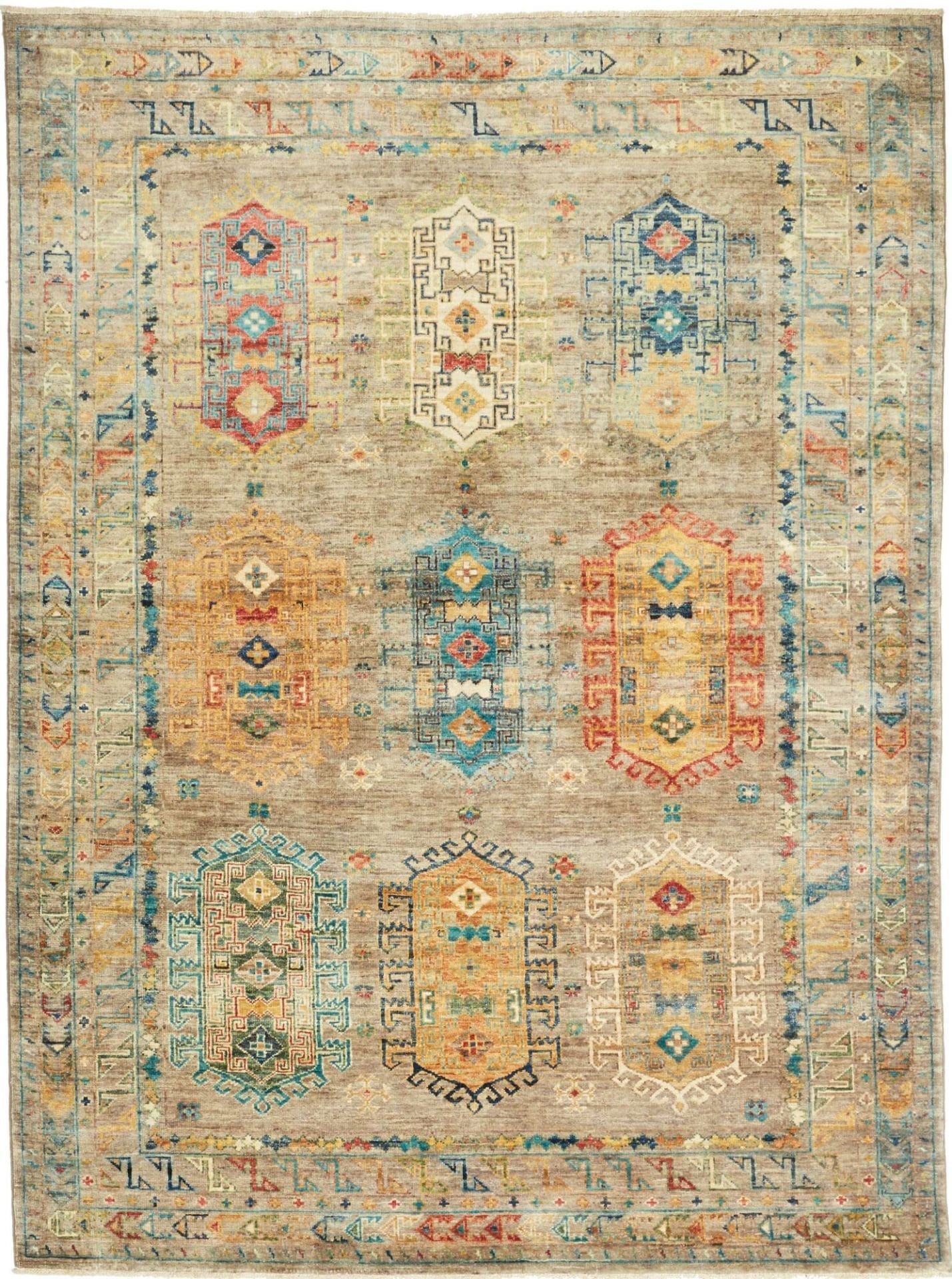 Orientteppich Samarkand 151 x 200cm, Schurwolle, handgeknüpft