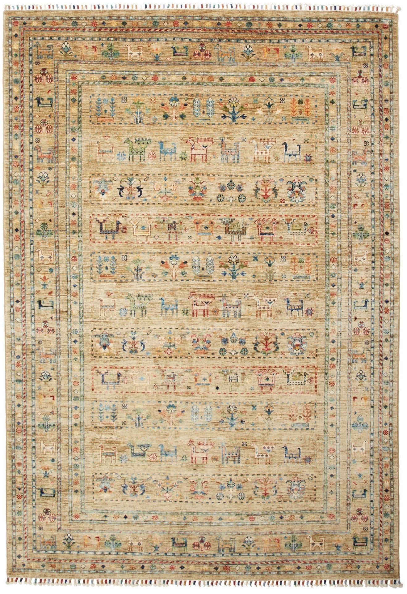 Orientteppich Samarkand 168 x 238cm, aus Schurwolle, handgeknüpft