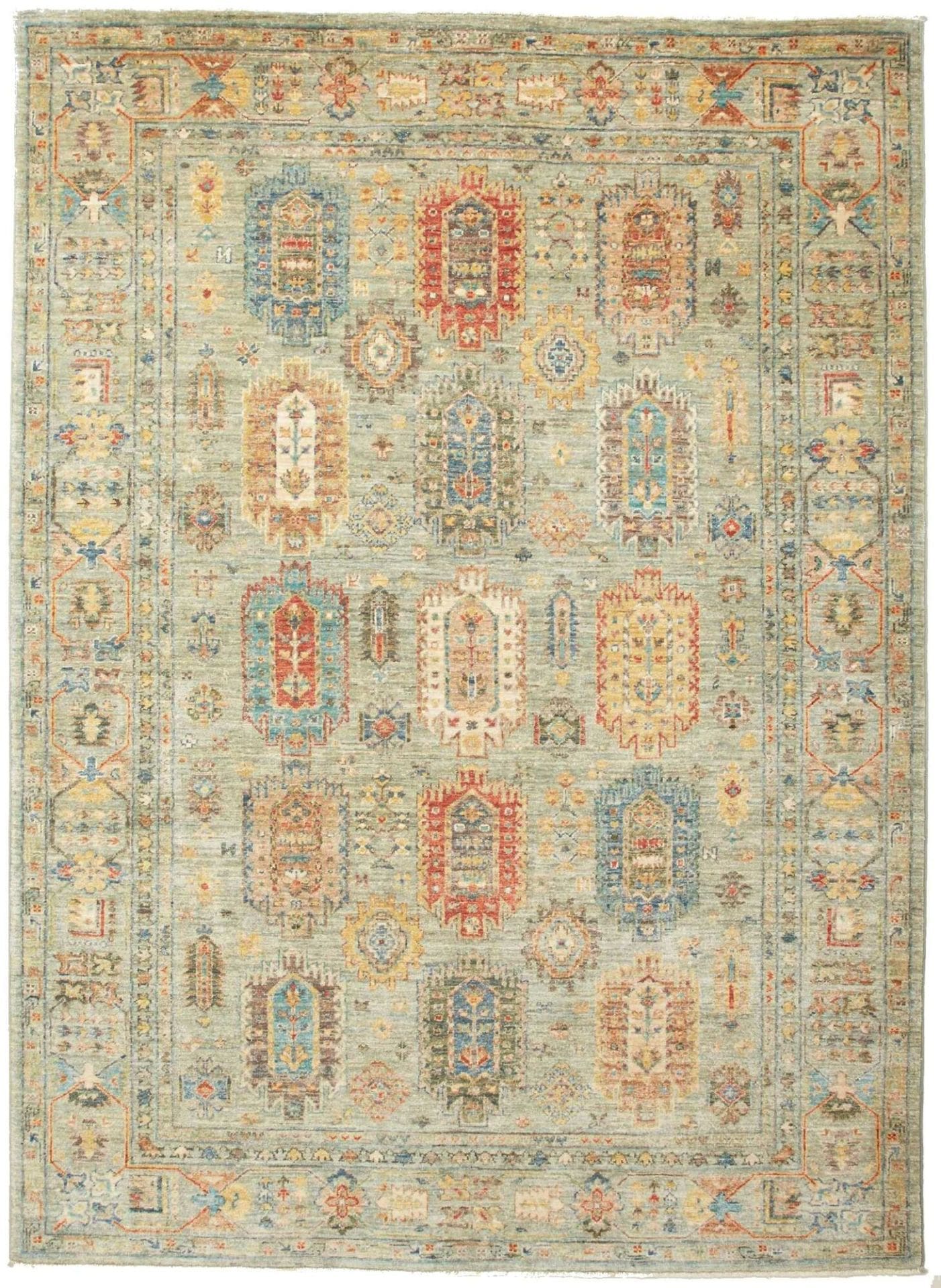 Orientteppich Samarkand 169 x 229cm, handgeknüpft, Schurwolle