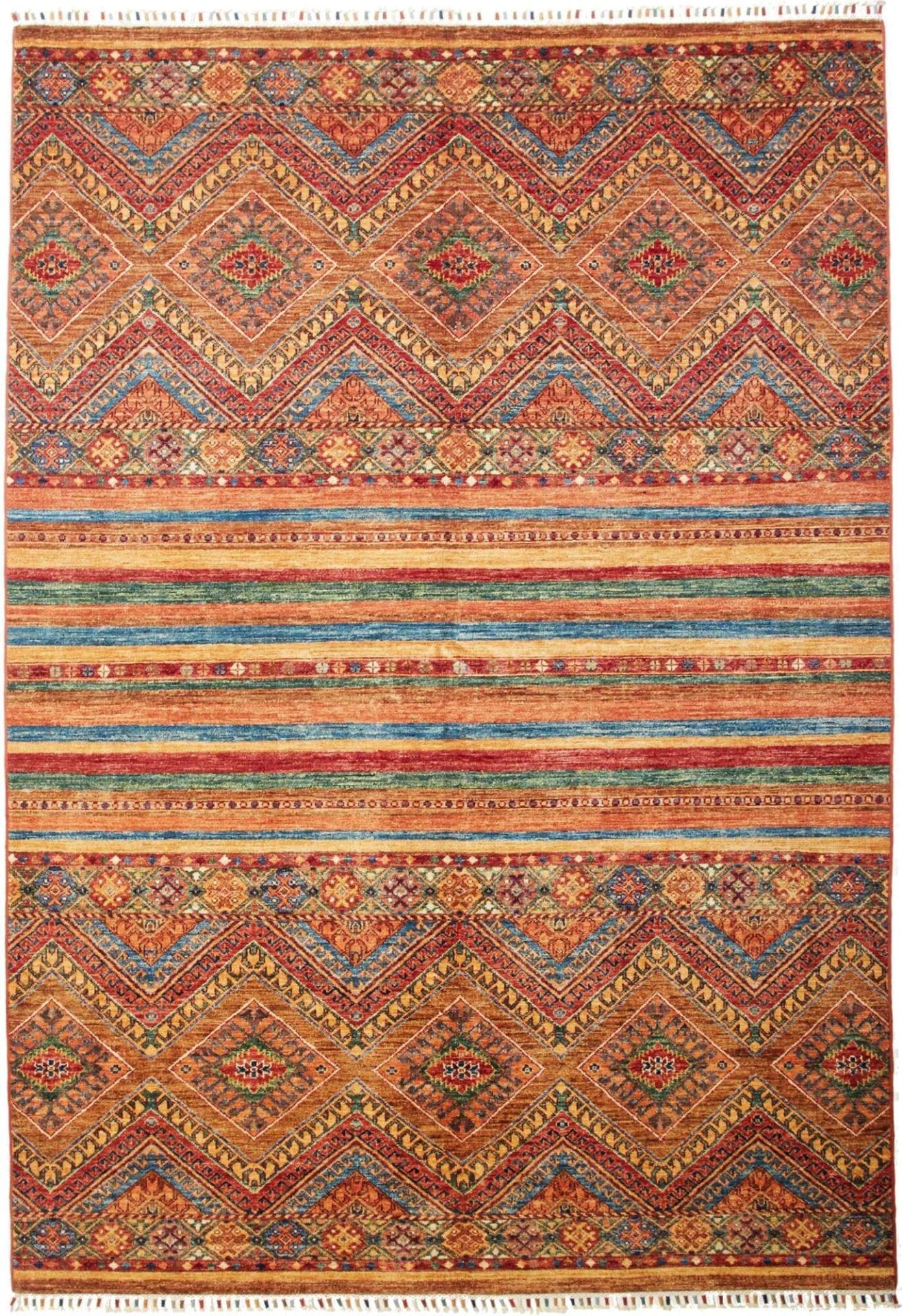 Orientteppich Samarkand 170 x 247cm, handgeknüpft, Schurwolle