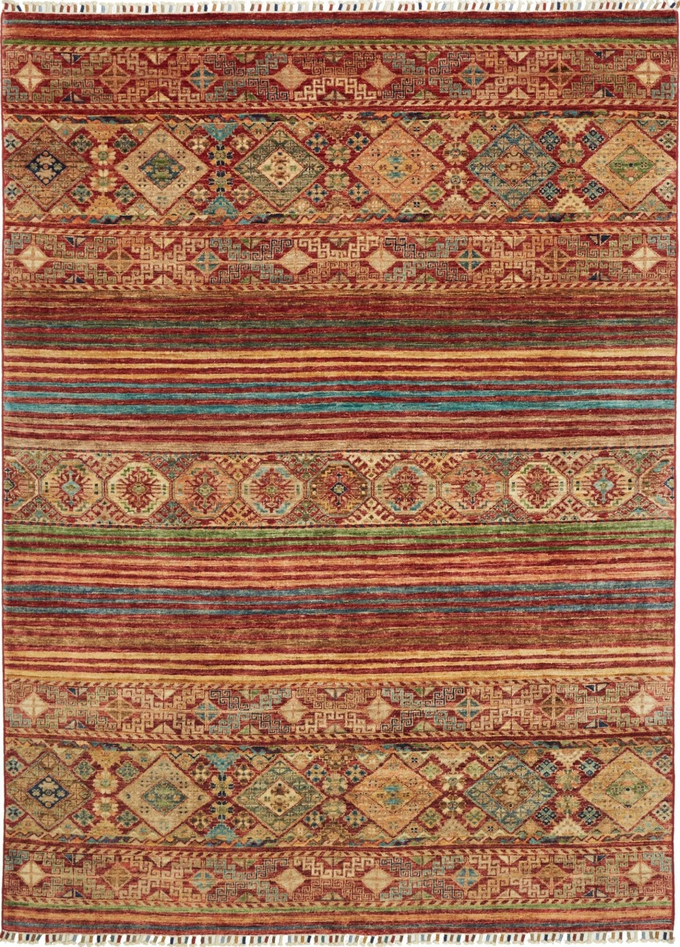 Orientteppich Samarkand 173 x 230cm | Handgeknüpft aus Wolle