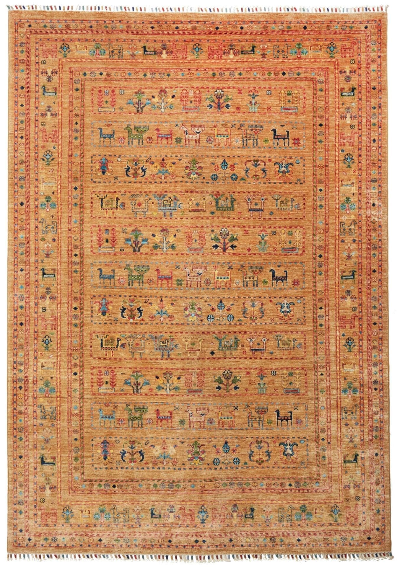 Orientteppich Samarkand 173 x 235cm, handgeknüpft aus Wolle