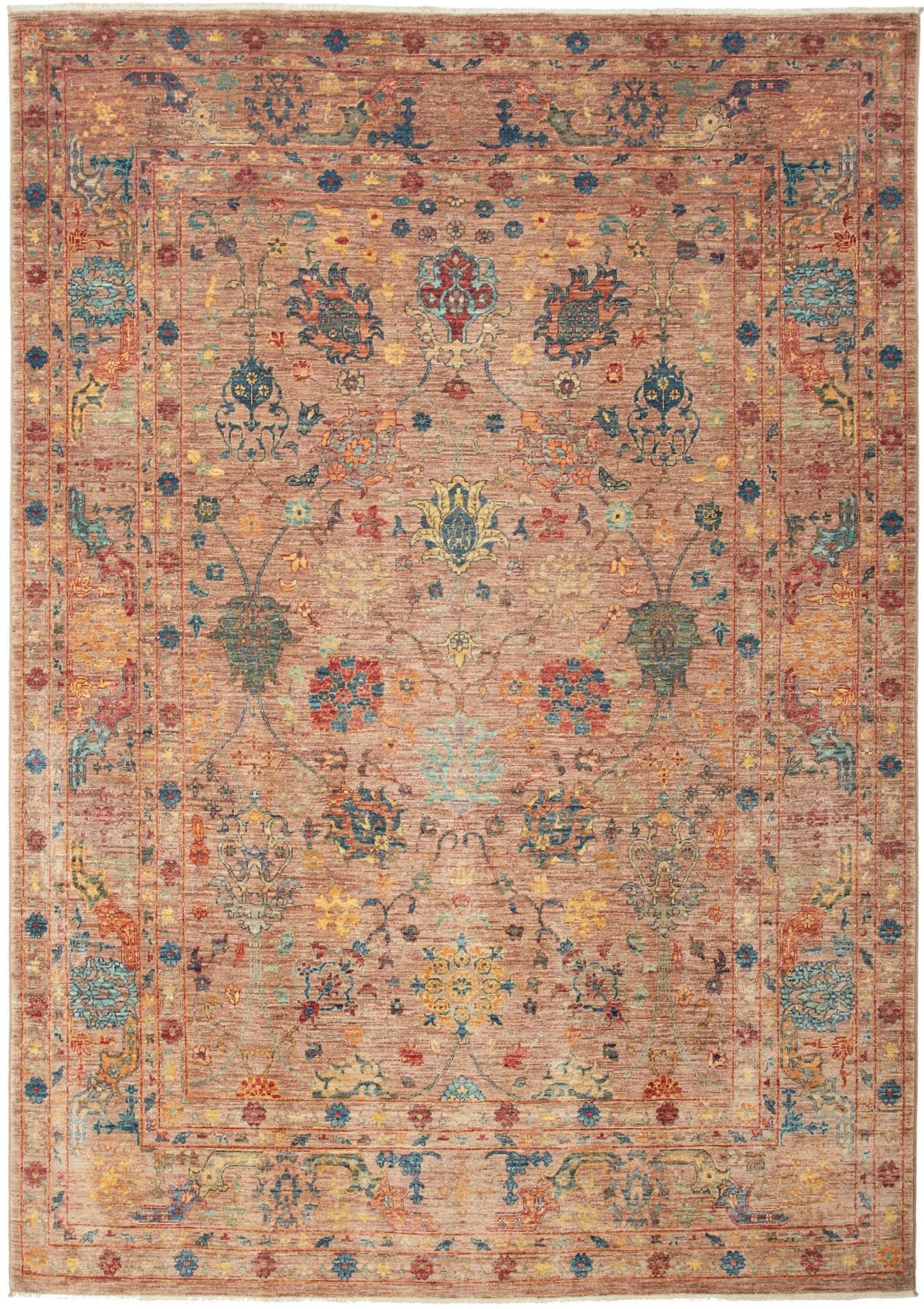 Orientteppich Samarkand 173 x 245cm, Schurwolle, handgeknüpft