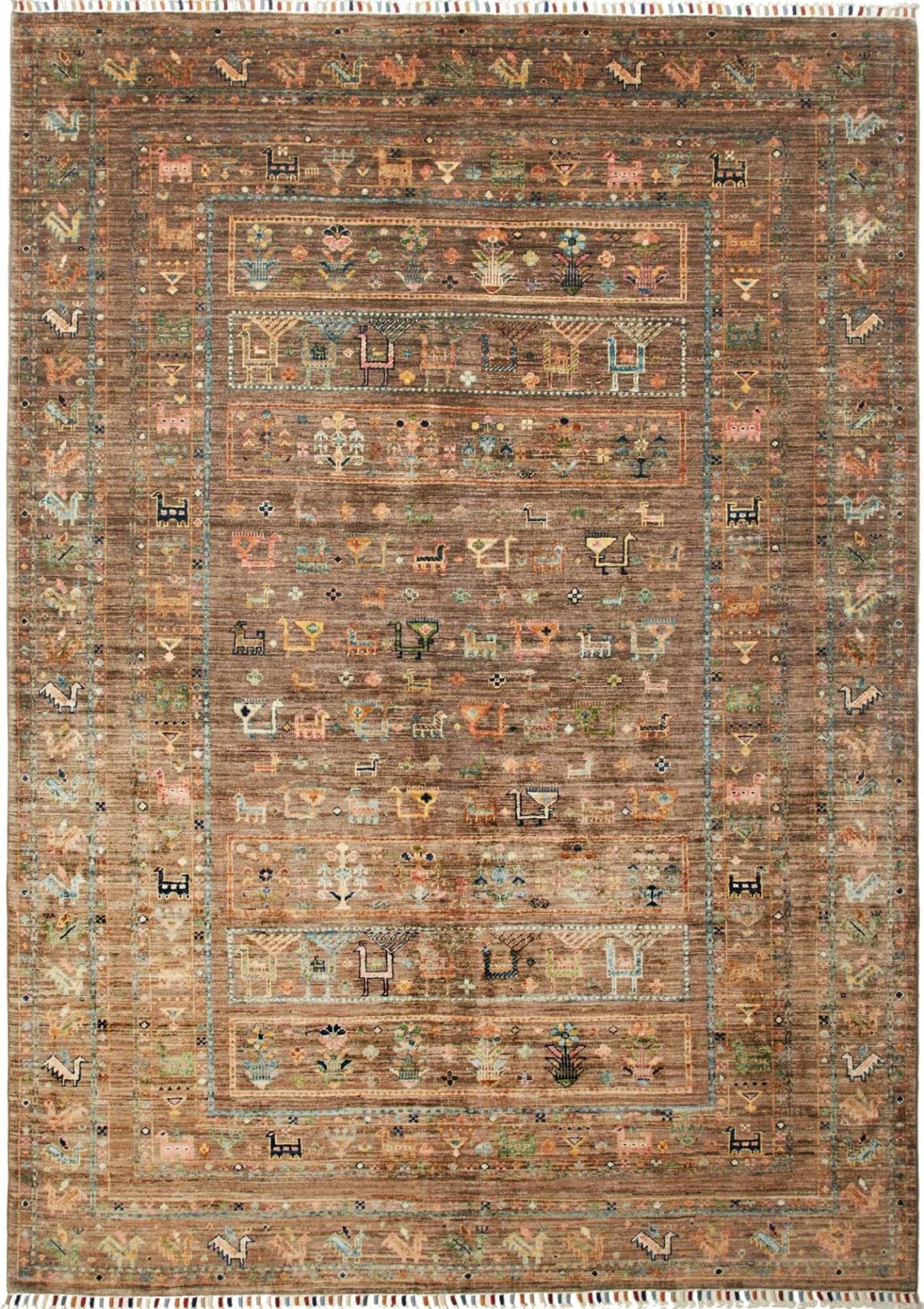 Orientteppich Samarkand 174 x 239cm – Handgeknüpft, Schurwolle