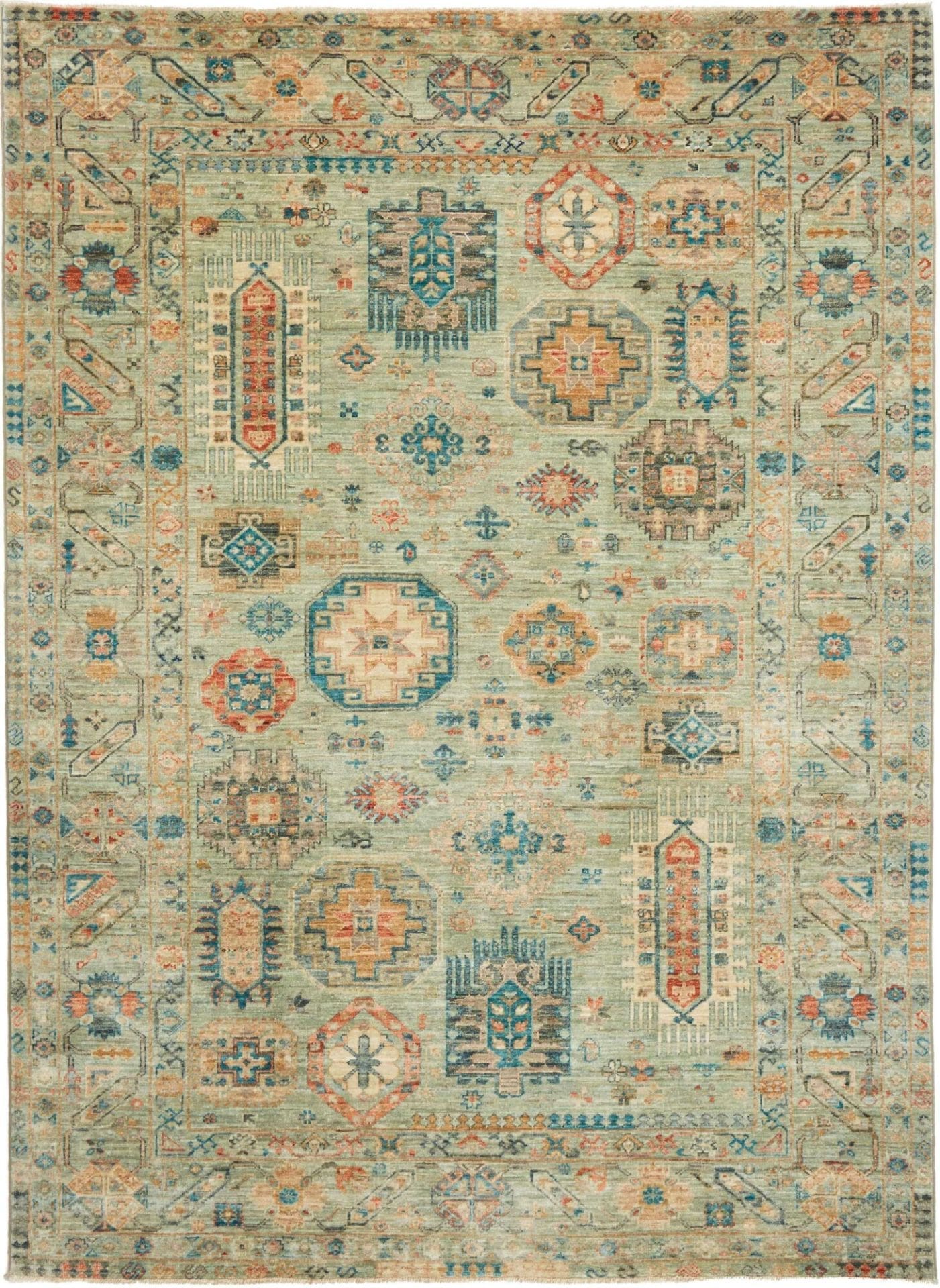 Orientteppich Samarkand 175 x 236cm, handgeknüpft, Wolle, bunt