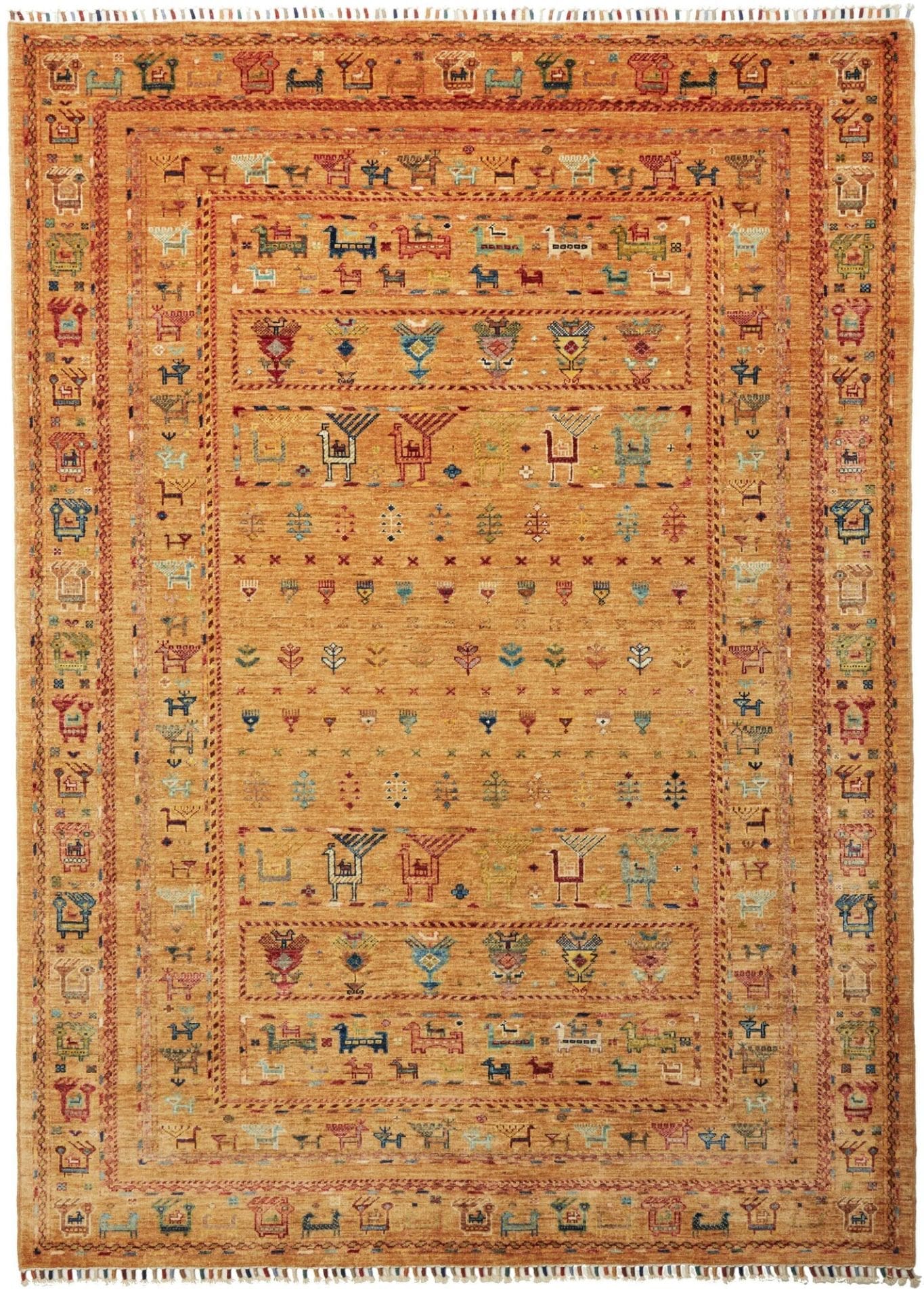 Orientteppich Samarkand 176 x 242cm, Schurwolle, handgeknüpft