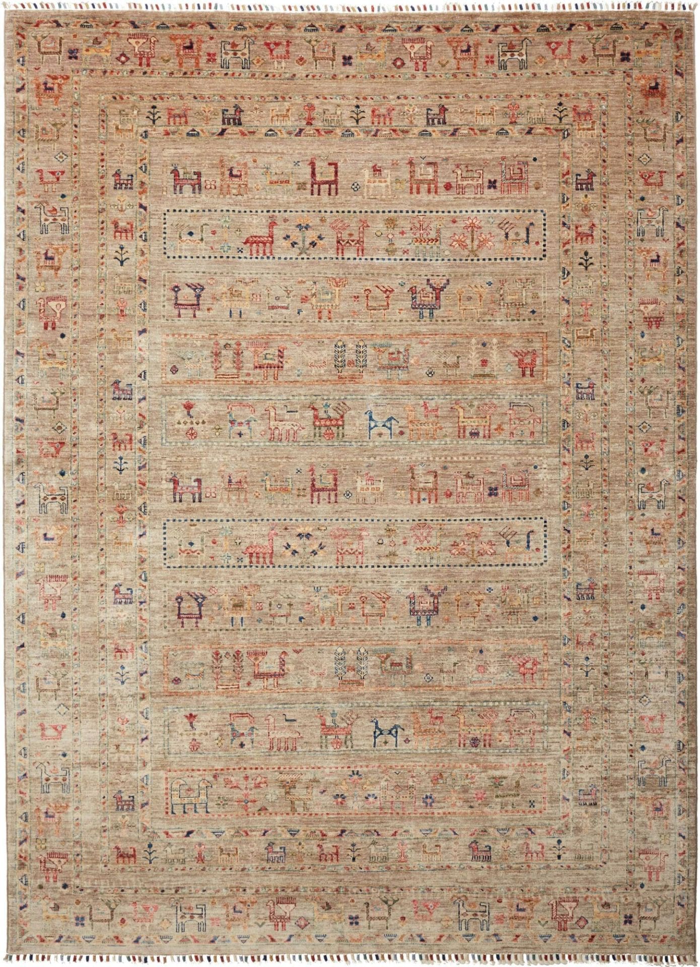 Orientteppich Samarkand 207 x 277cm, Schurwolle, handgeknüpft