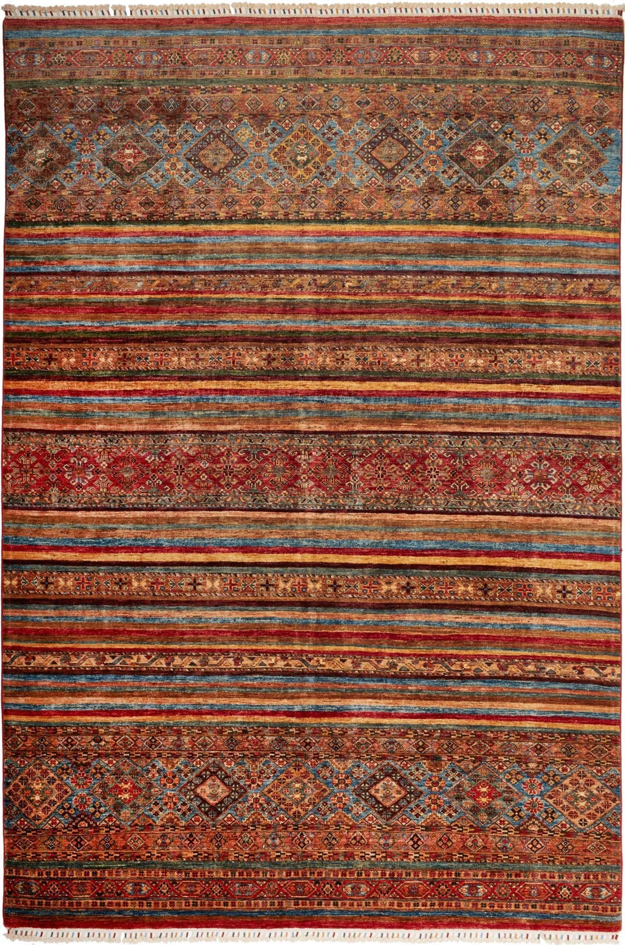 Orientteppich Samarkand 208 x 302 cm, handgeknüpft, Schurwolle