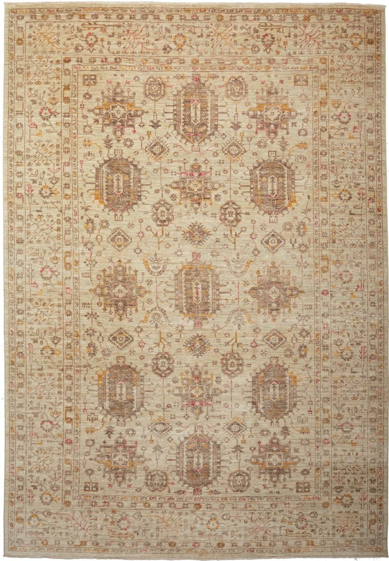 Orientteppich Samarkand 209 x 298cm handgeknüpft, Wolle, bunt