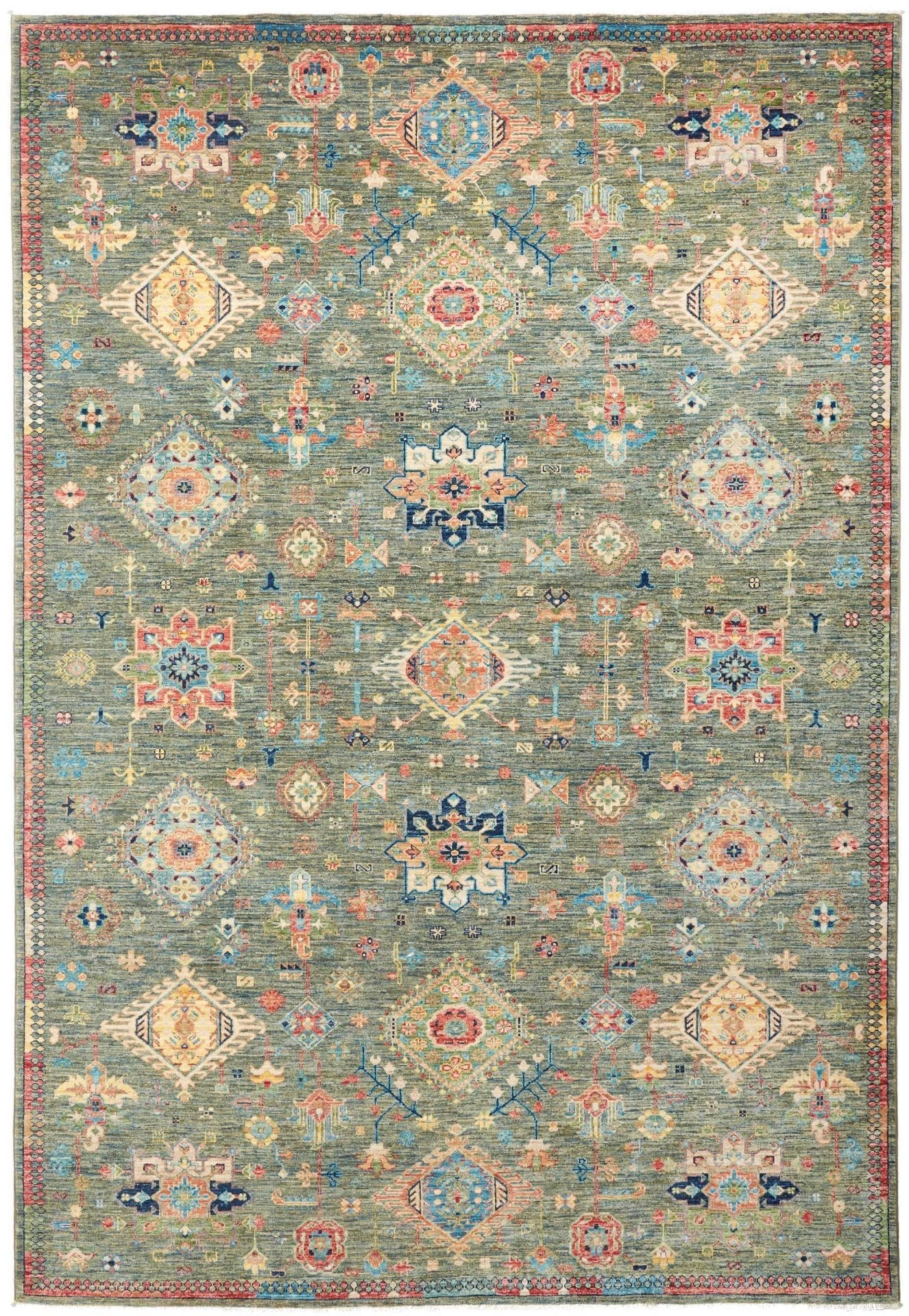 Orientteppich Samarkand 209 x 301 cm, handgeknüpft, Wolle