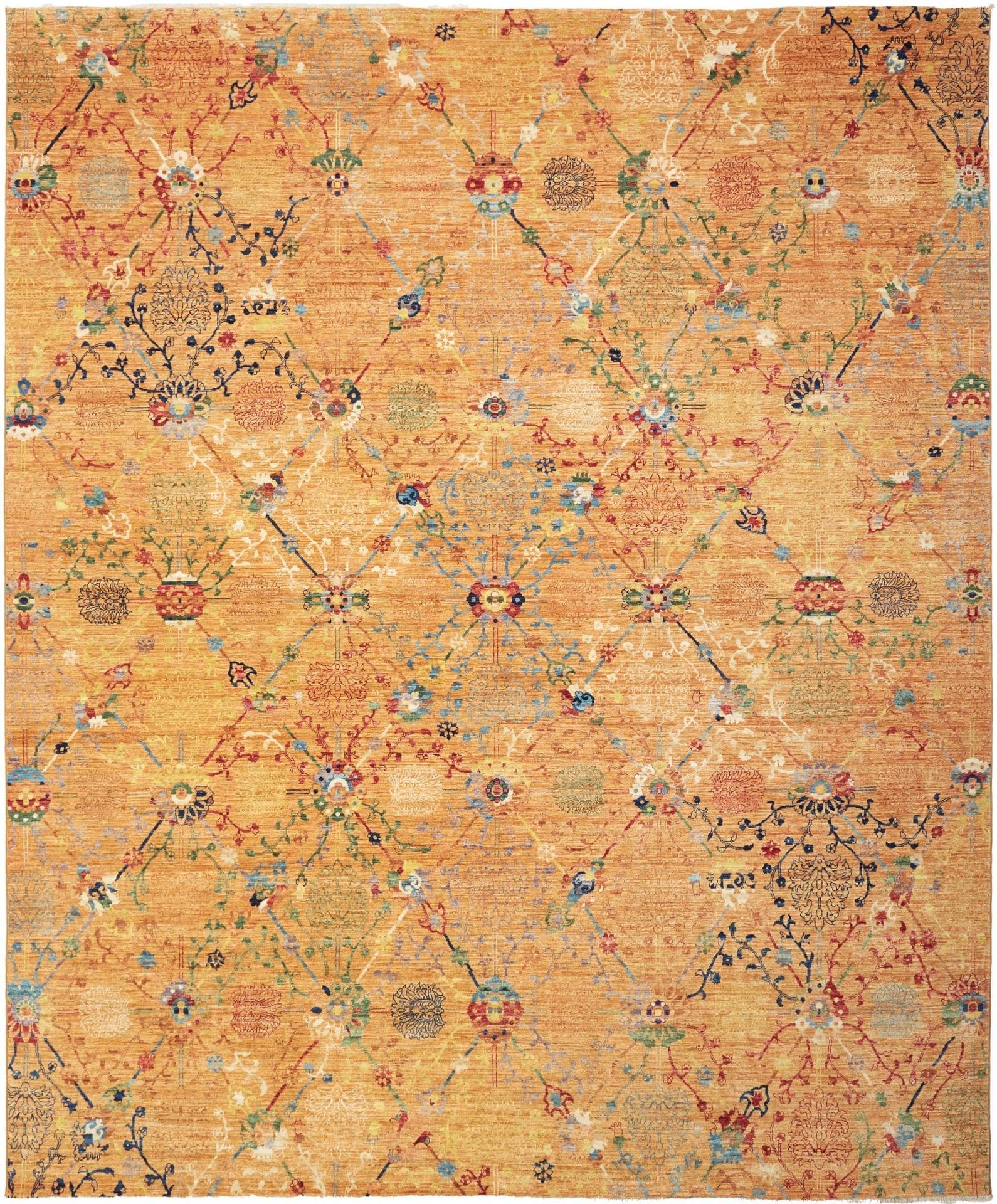 Orientteppich Samarkand 253 x 304 cm aus Schurwolle, handgeknüpft