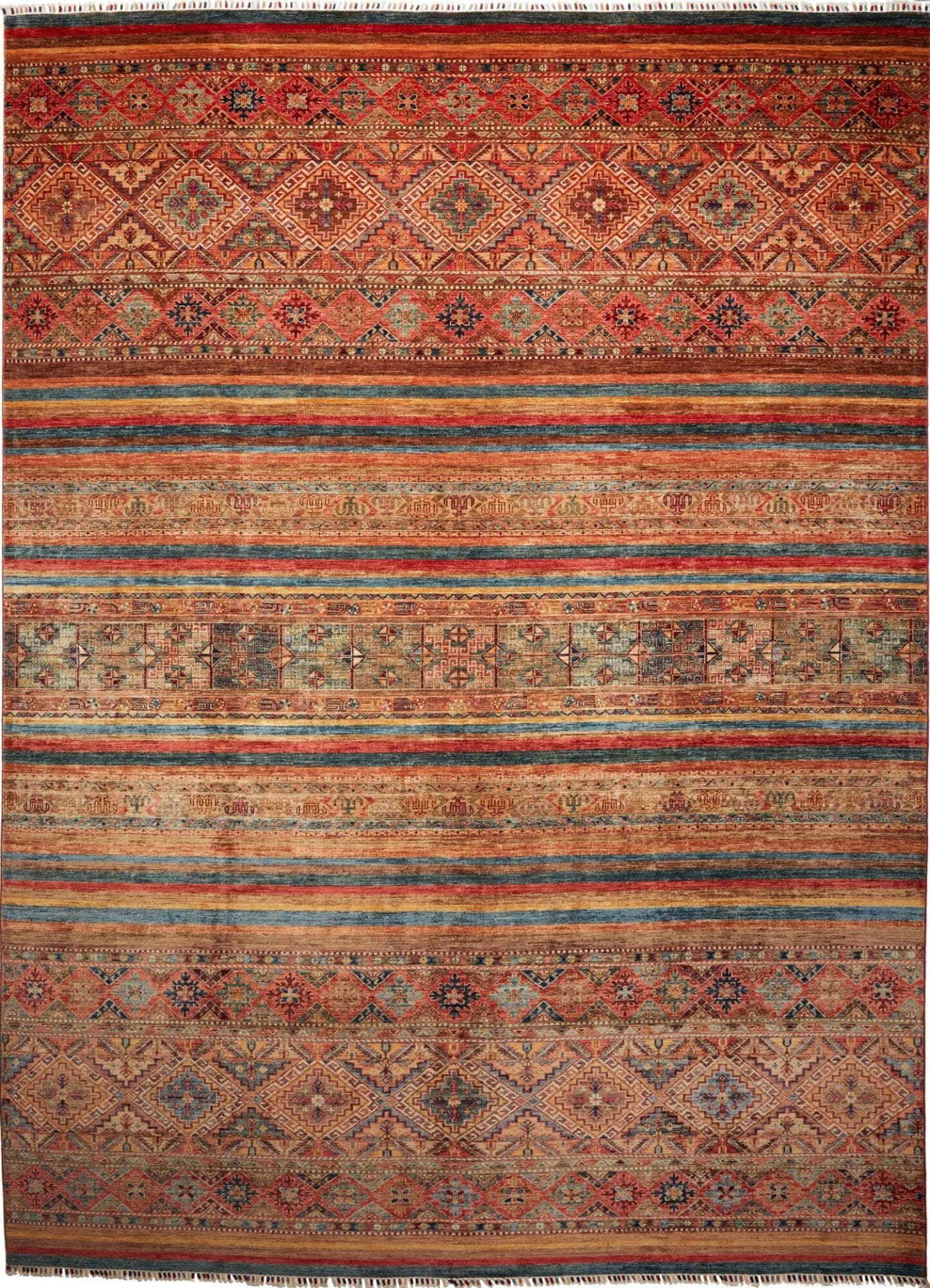 Orientteppich Samarkand 305 x 415cm | Handgeknüpft aus Wolle
