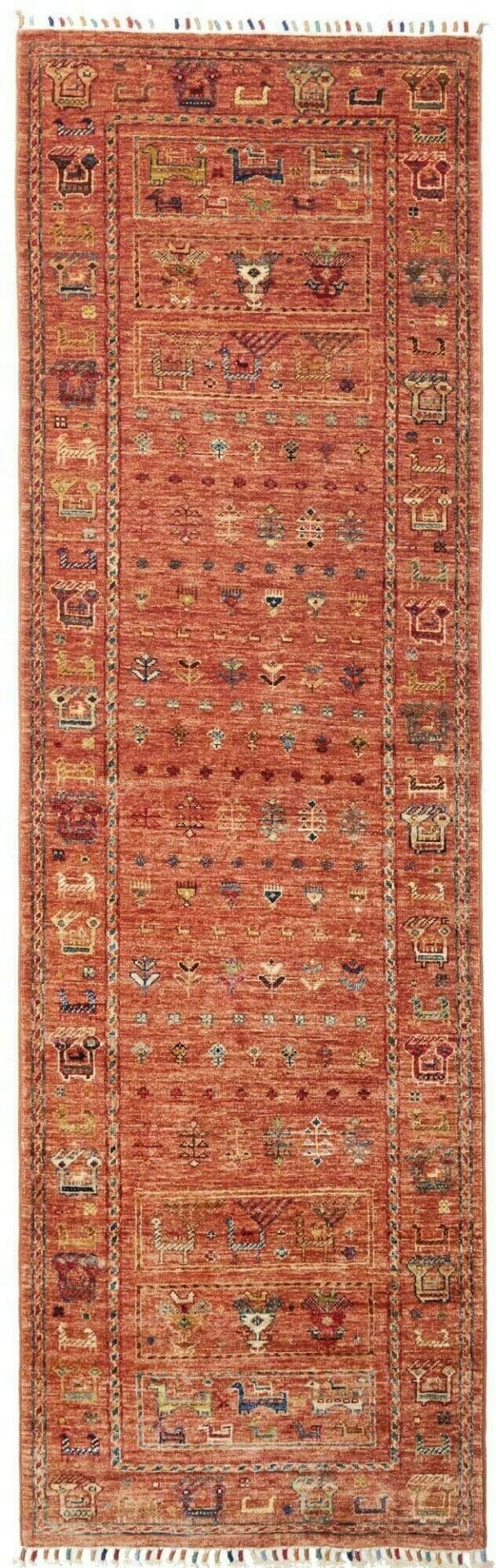 Orientteppich Samarkand 77 x 242cm, handgeknüpft, Schurwolle