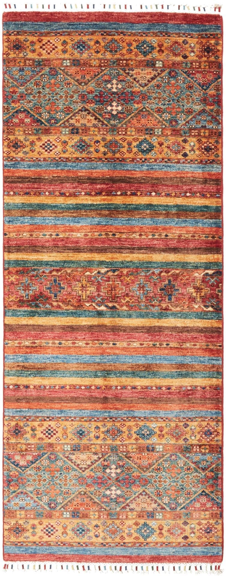 Orientteppich Samarkand 79 x 196cm – Handgeknüpft, Schurwolle
