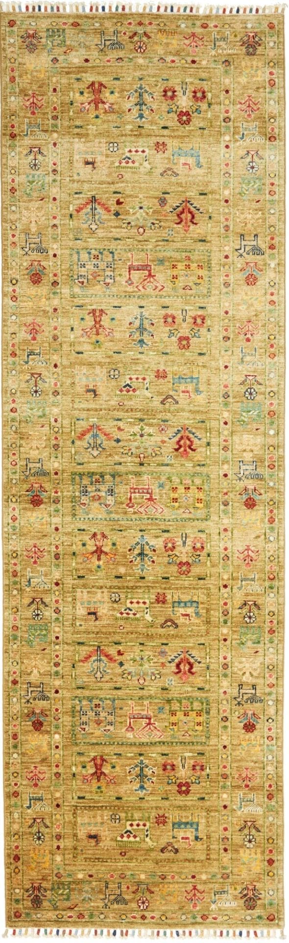 Orientteppich Samarkand 80 x 250cm – Handgeknüpft aus Schurwolle