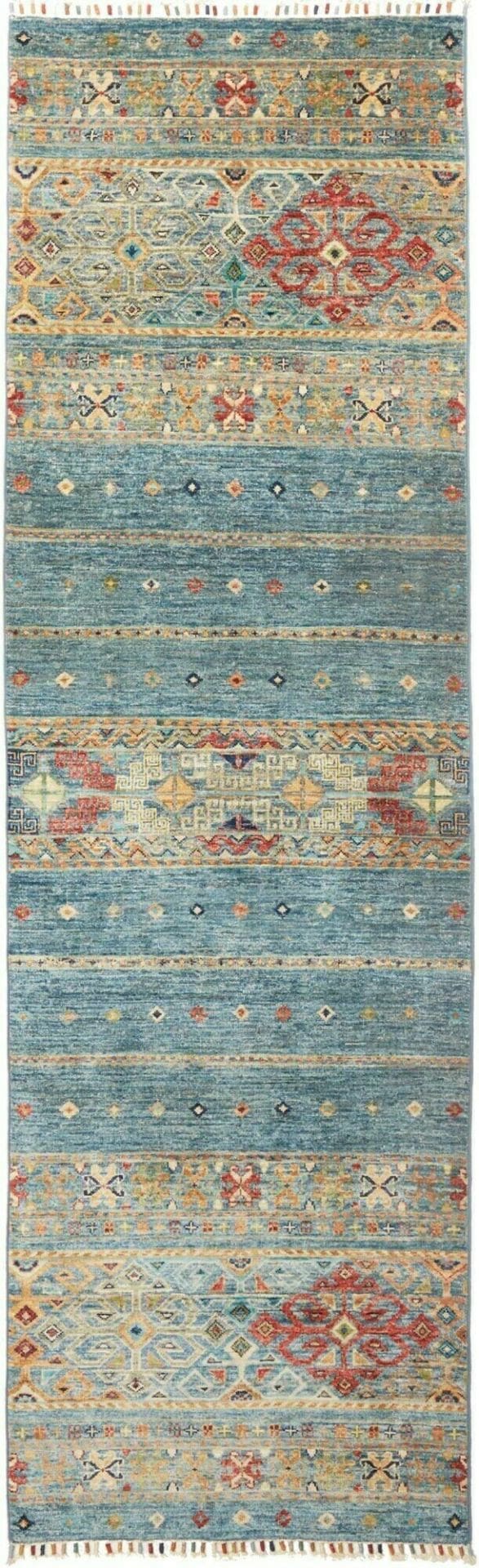 Orientteppich Samarkand 81 x 257cm | Handgeknüpft aus Wolle