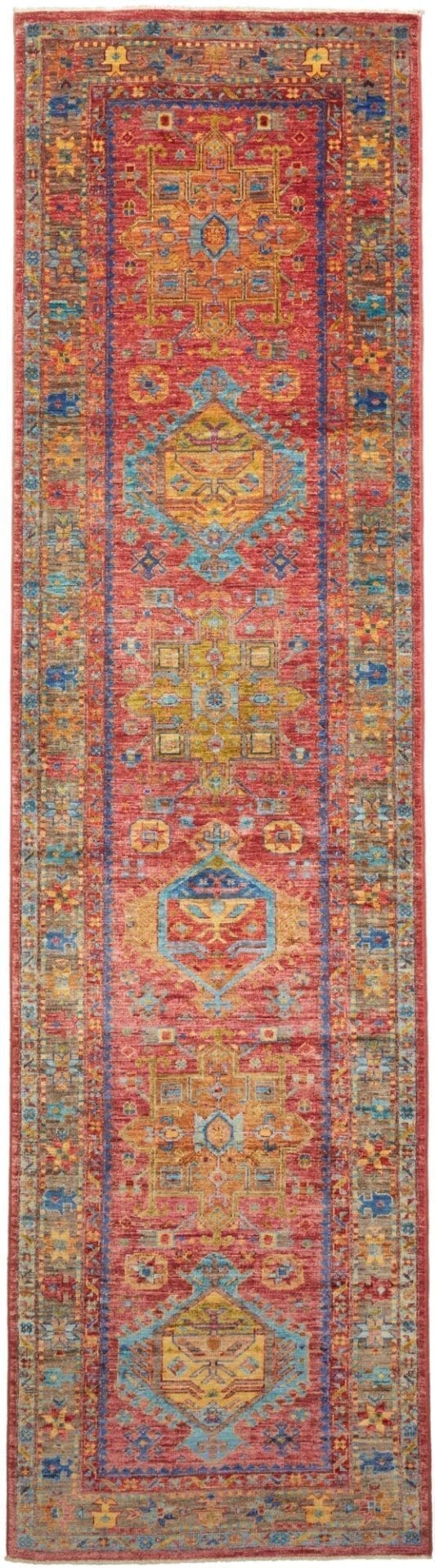 Orientteppich Samarkand 82 x 298cm, handgeknüpft, Schurwolle