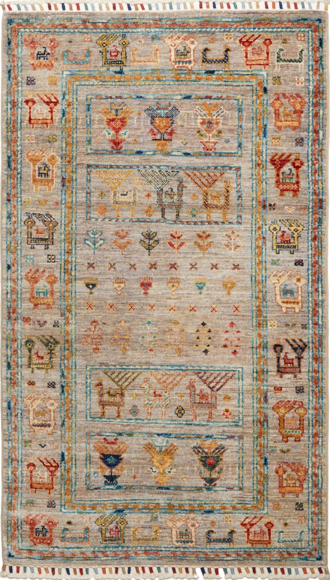 Orientteppich Samarkand 83 x 133 cm – Handgeknüpft, Schurwolle