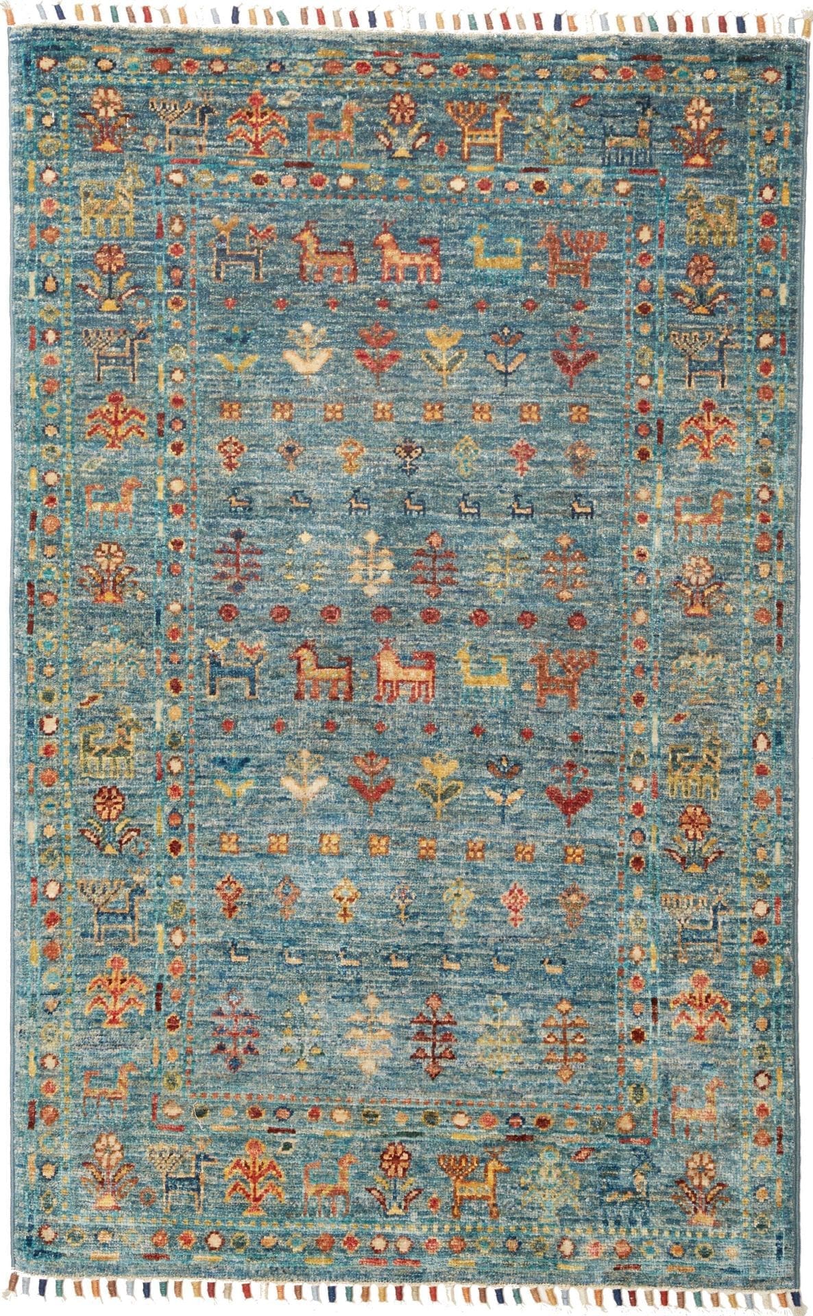 Orientteppich Samarkand 84 x 127cm – Handgeknüpft aus Schurwolle
