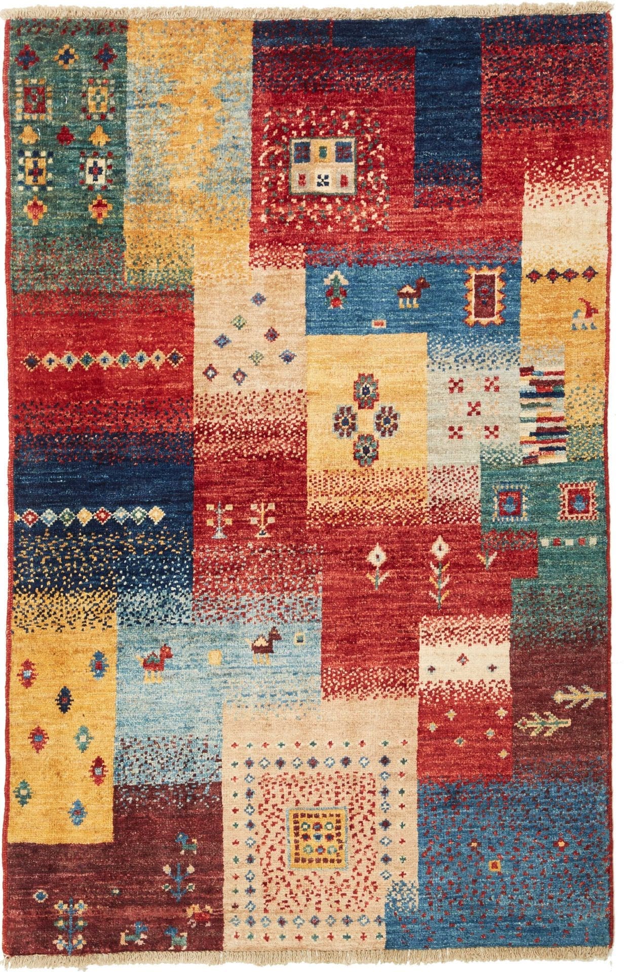 Orientteppich Samarkand 84 x 127cm, handgeknüpft, Wolle, modern