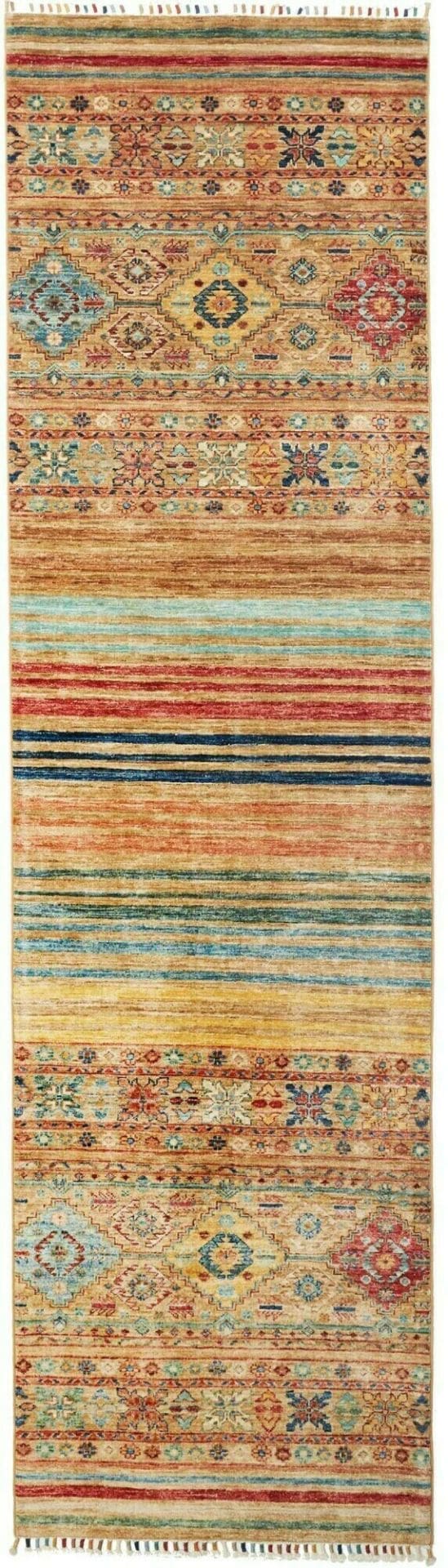 Orientteppich Samarkand 84 x 290cm - handgeknüpft, Schurwolle