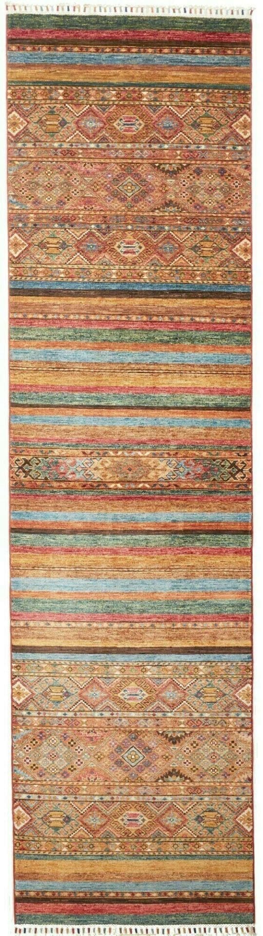 Orientteppich Samarkand 84 x 306cm aus Schurwolle, handgeknüpft