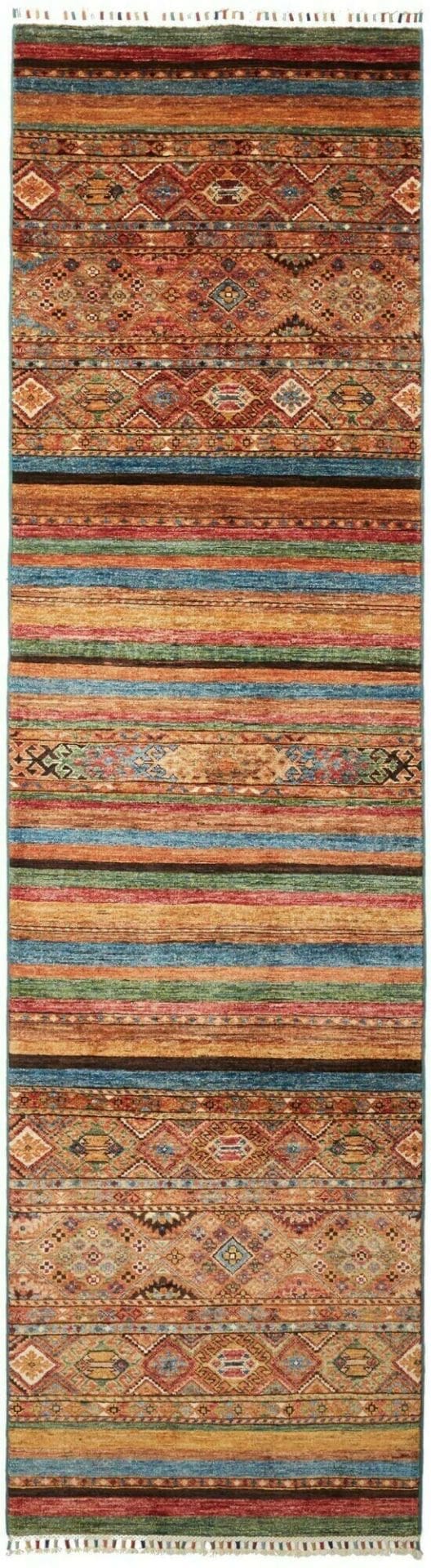 Orientteppich Samarkand 85 x 306cm, handgeknüpft aus Schurwolle