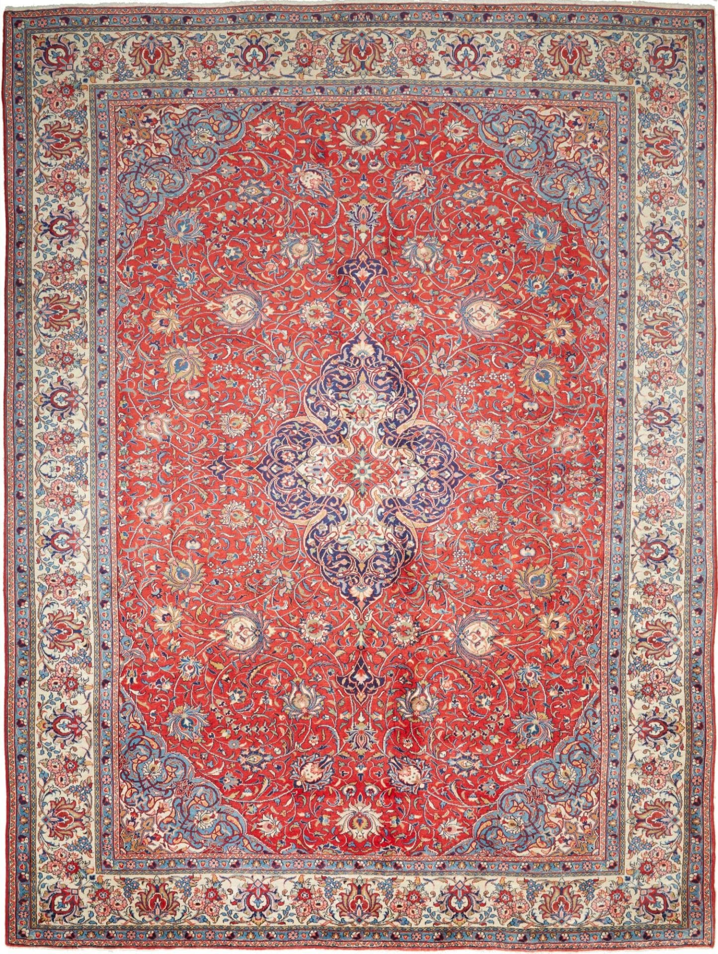 Orientteppich Sarough 290 x 388 cm – handgeknüpft, Wolle, Pflanzenfarbe