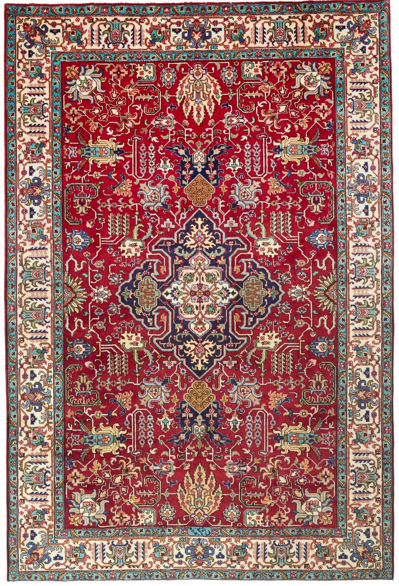 Orientteppich Täbriz 196 x 286 cm, Schurwolle, handgeknüpft