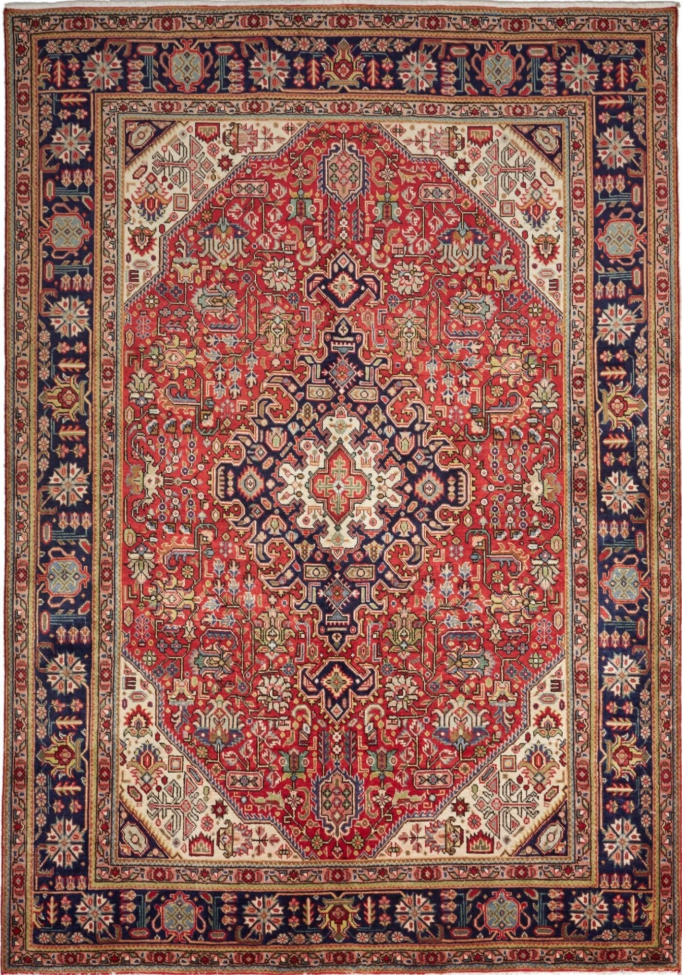 Orientteppich Täbriz 203 x 293 cm – Handgeknüpft, Schurwolle, Mahi