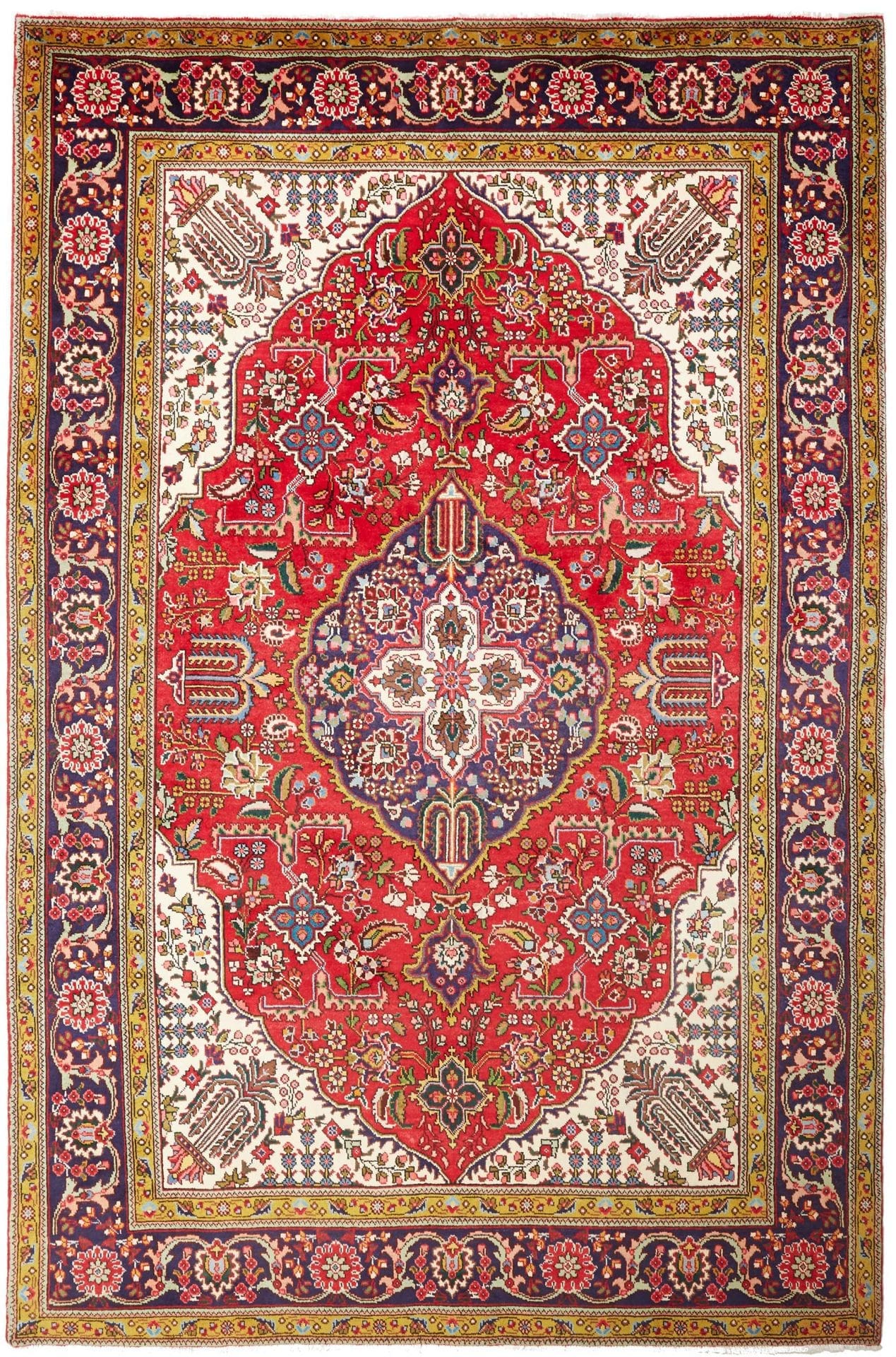 Orientteppich Täbriz 203 x 305 cm, Schurwolle, handgeknüpft