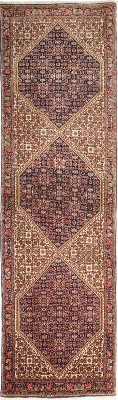 Persischer Bidjar Teppich 73 x 252cm, Schurwolle, handgeknüpft