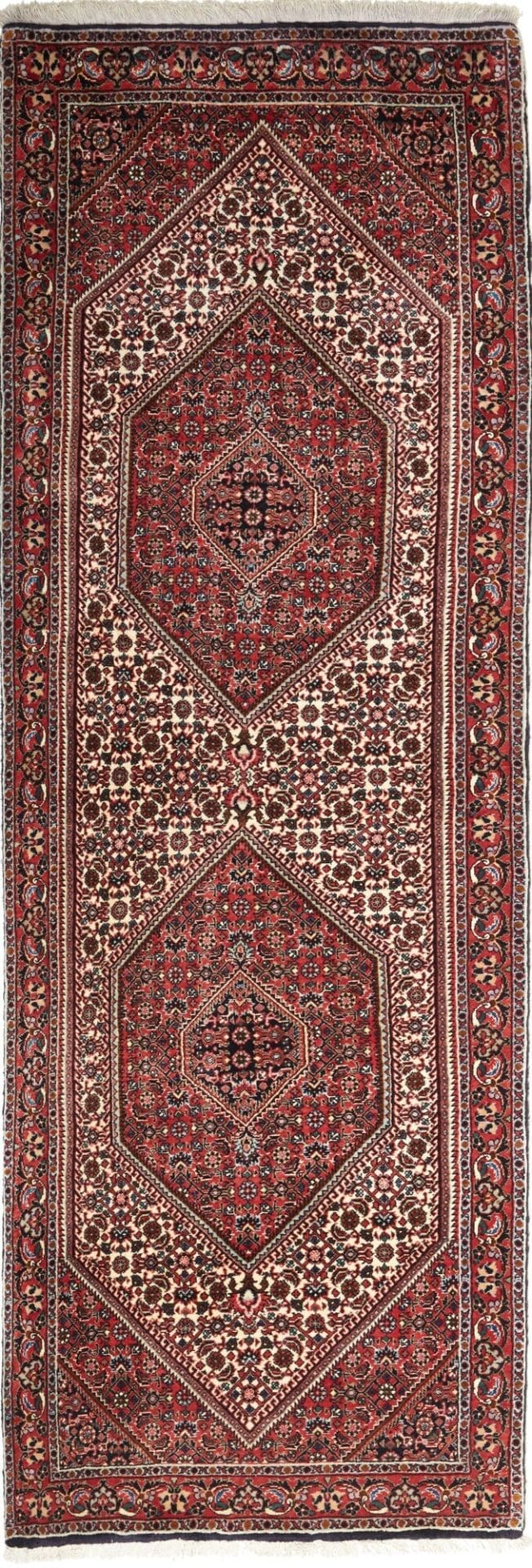 Persischer Bidjar Teppich 80 x 220cm, Schurwolle, handgeknüpft