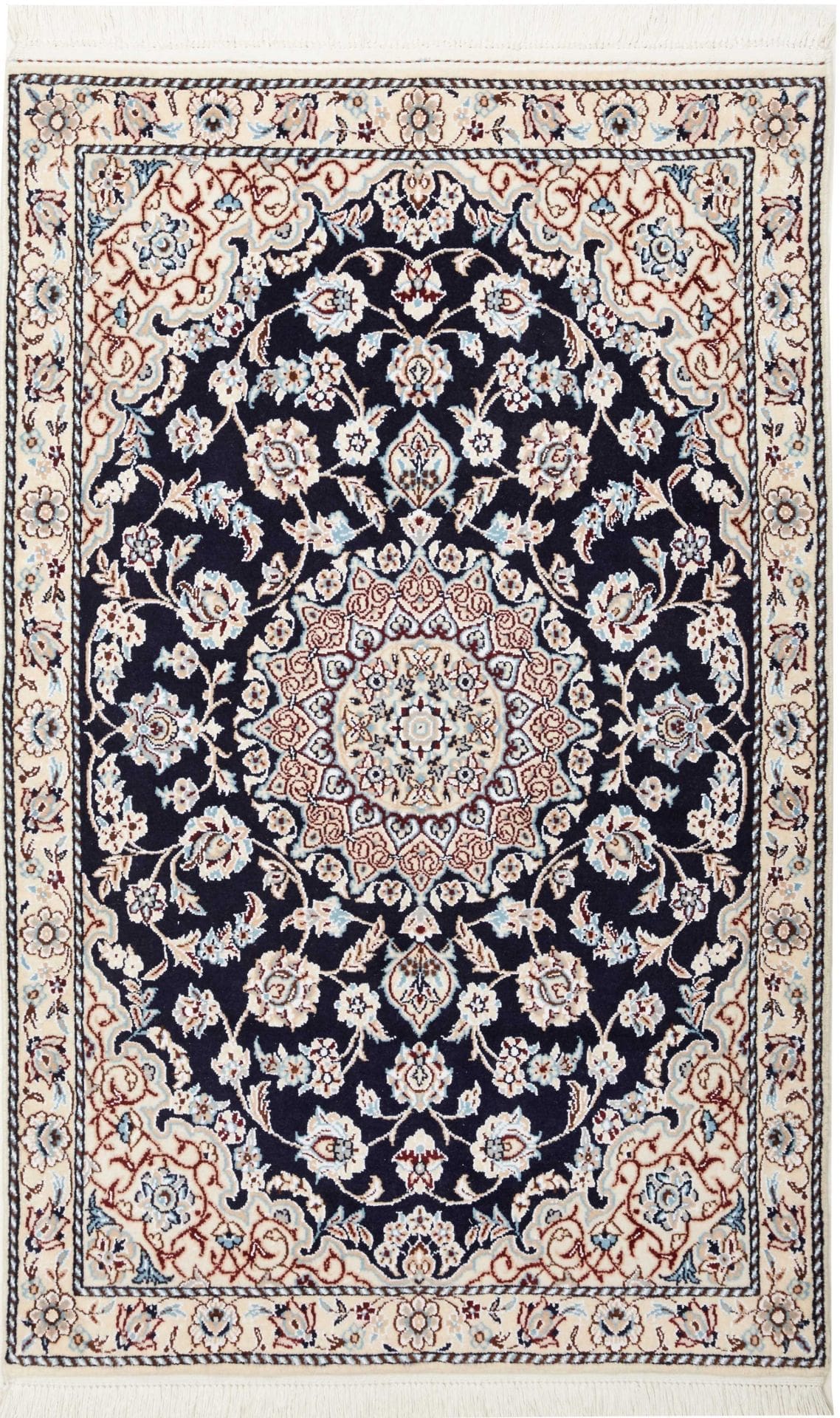 Persischer Nain Teppich 85 x 130cm - Handgeknüpft aus Schurwolle