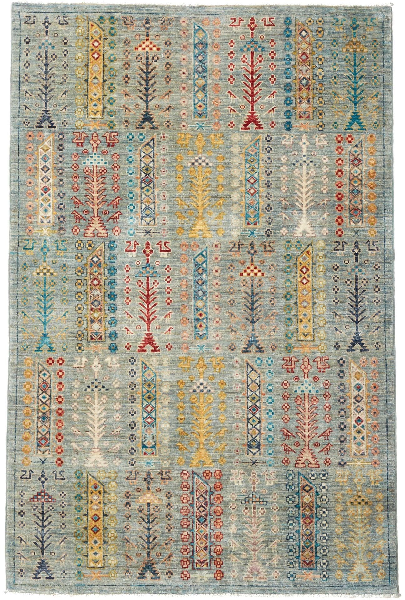 Samarkand Orientteppich 125 x 185cm, handgeknüpft, Schurwolle