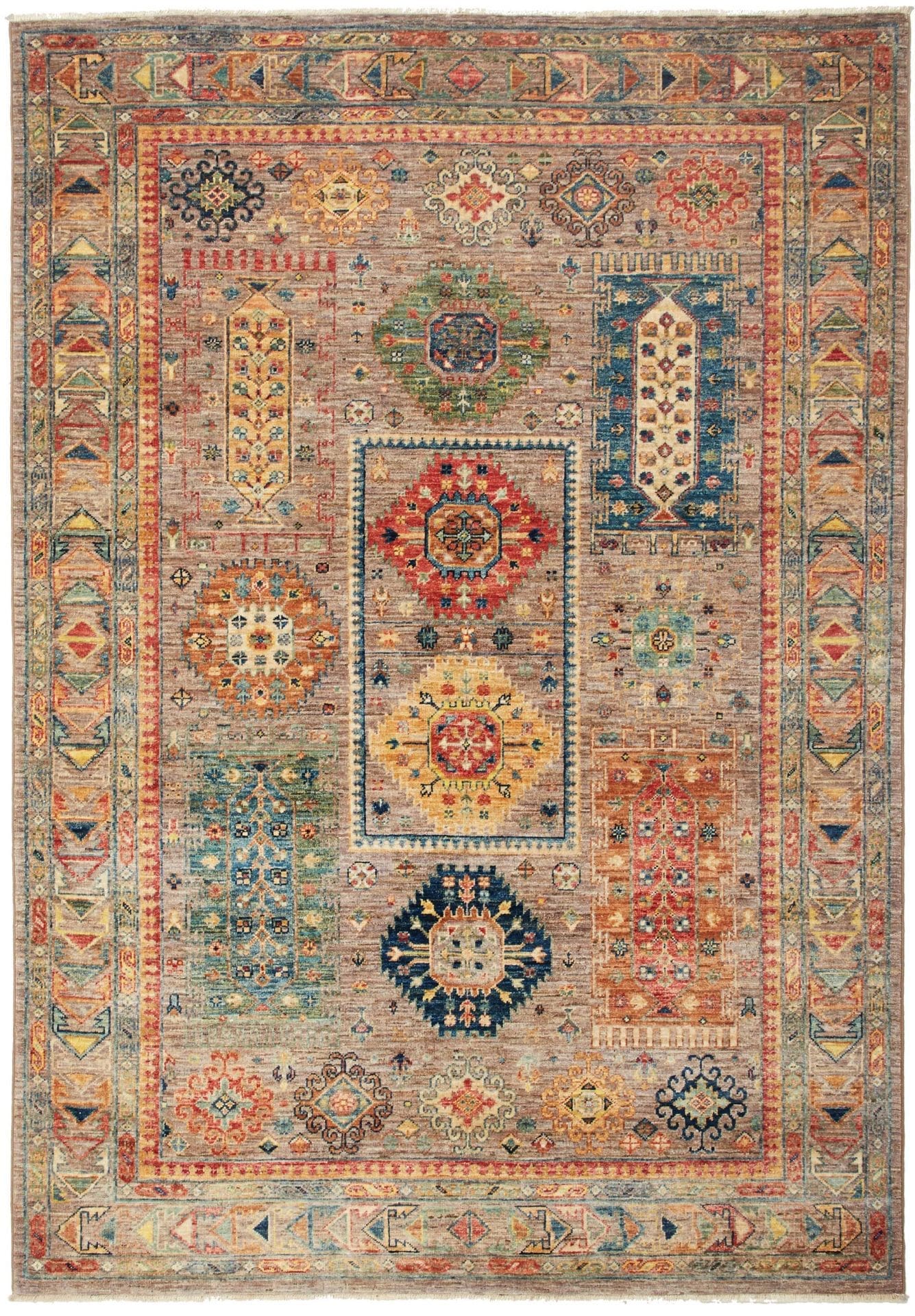 Samarkand Orientteppich 149 x 209 cm, handgeknüpft, Wolle
