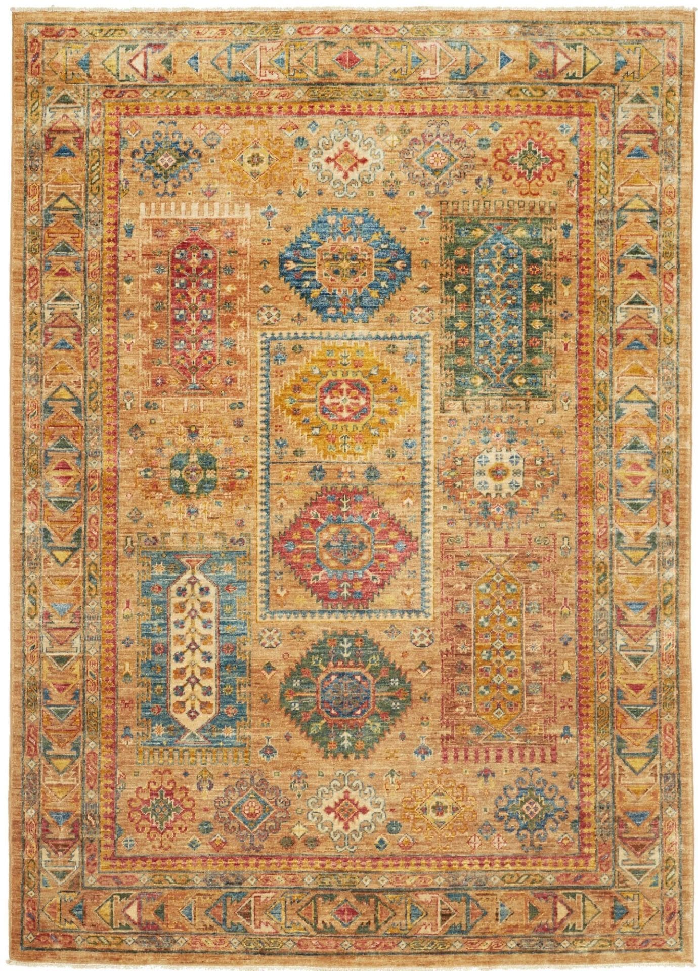 Samarkand Orientteppich 152 x 205cm, Schurwolle, handgeknüpft