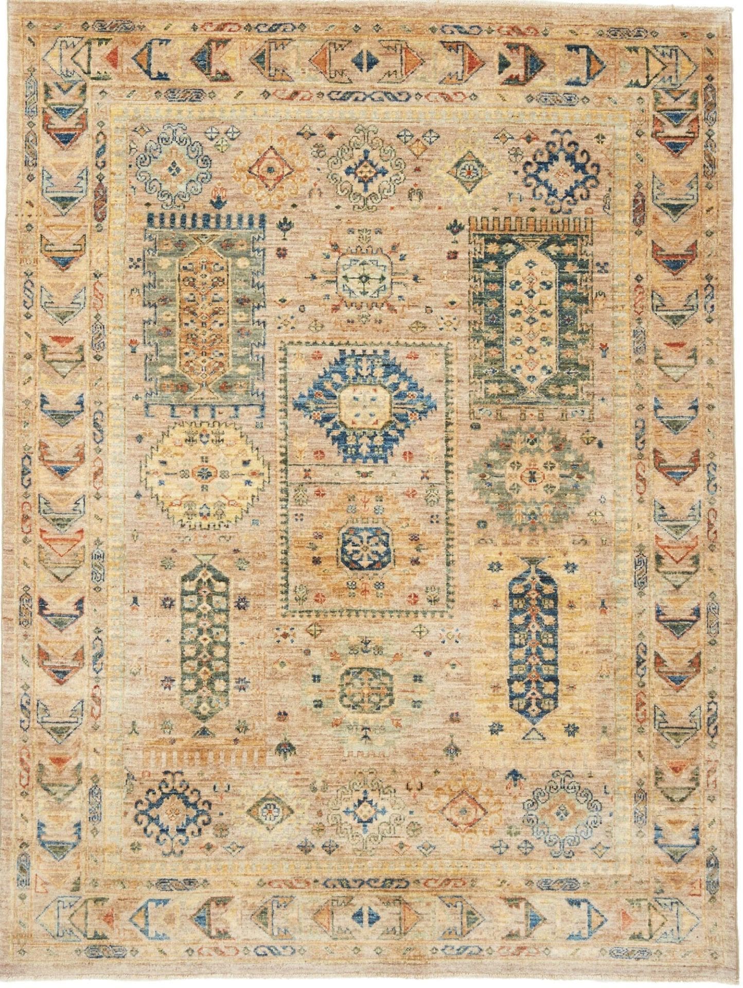 Samarkand Orientteppich 153 x 199cm, Wolle, handgeknüpft