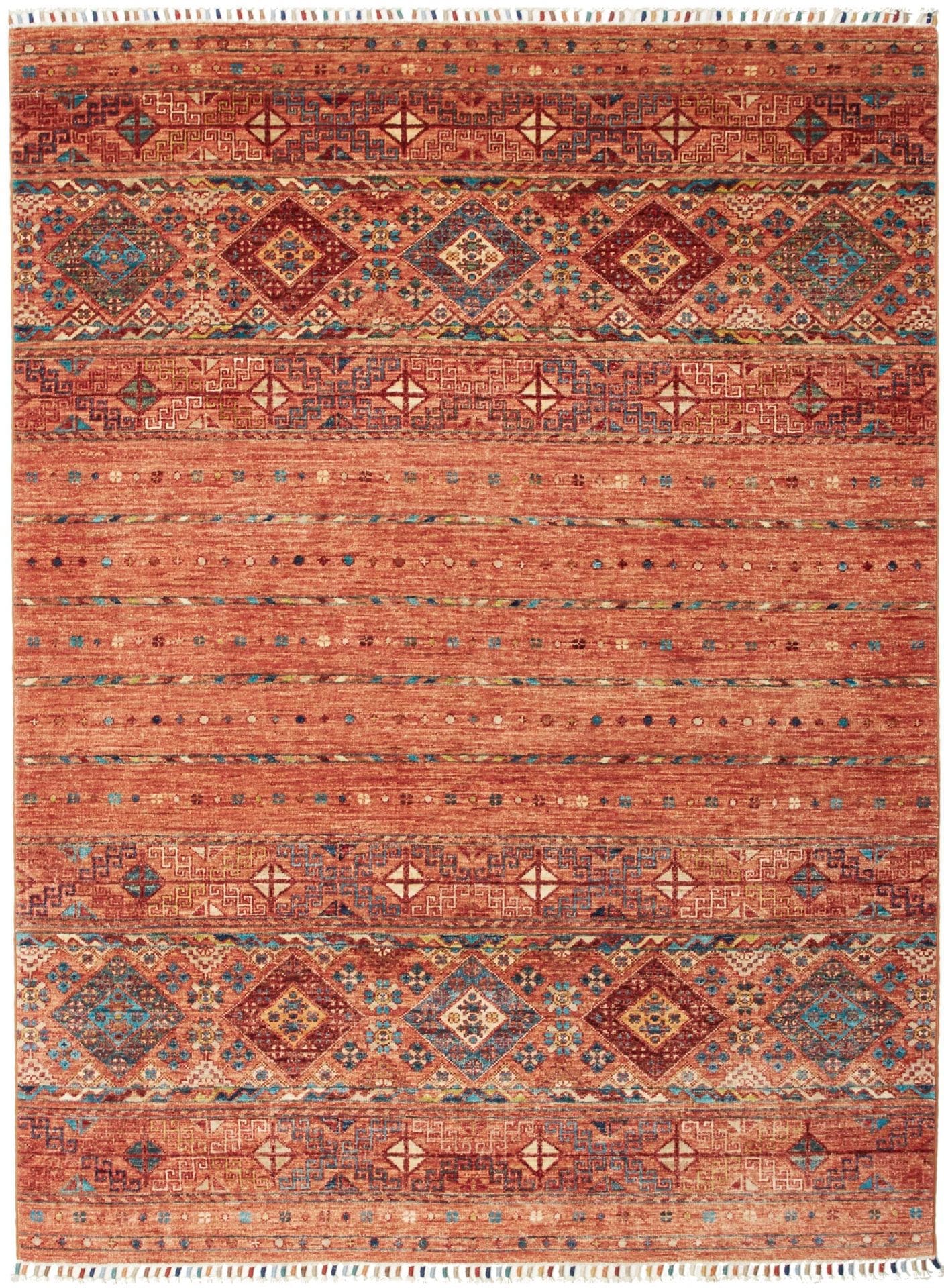 Samarkand Orientteppich 153 x 202cm, handgeknüpft, Wolle